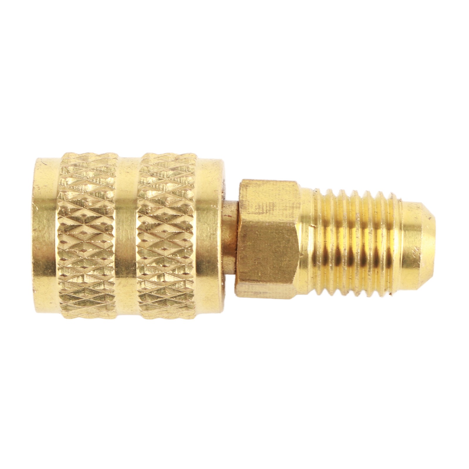 A/C 1/4inch Male SAE To 5/16inch Female SAE Adapter HVAC Hose Connector Spares