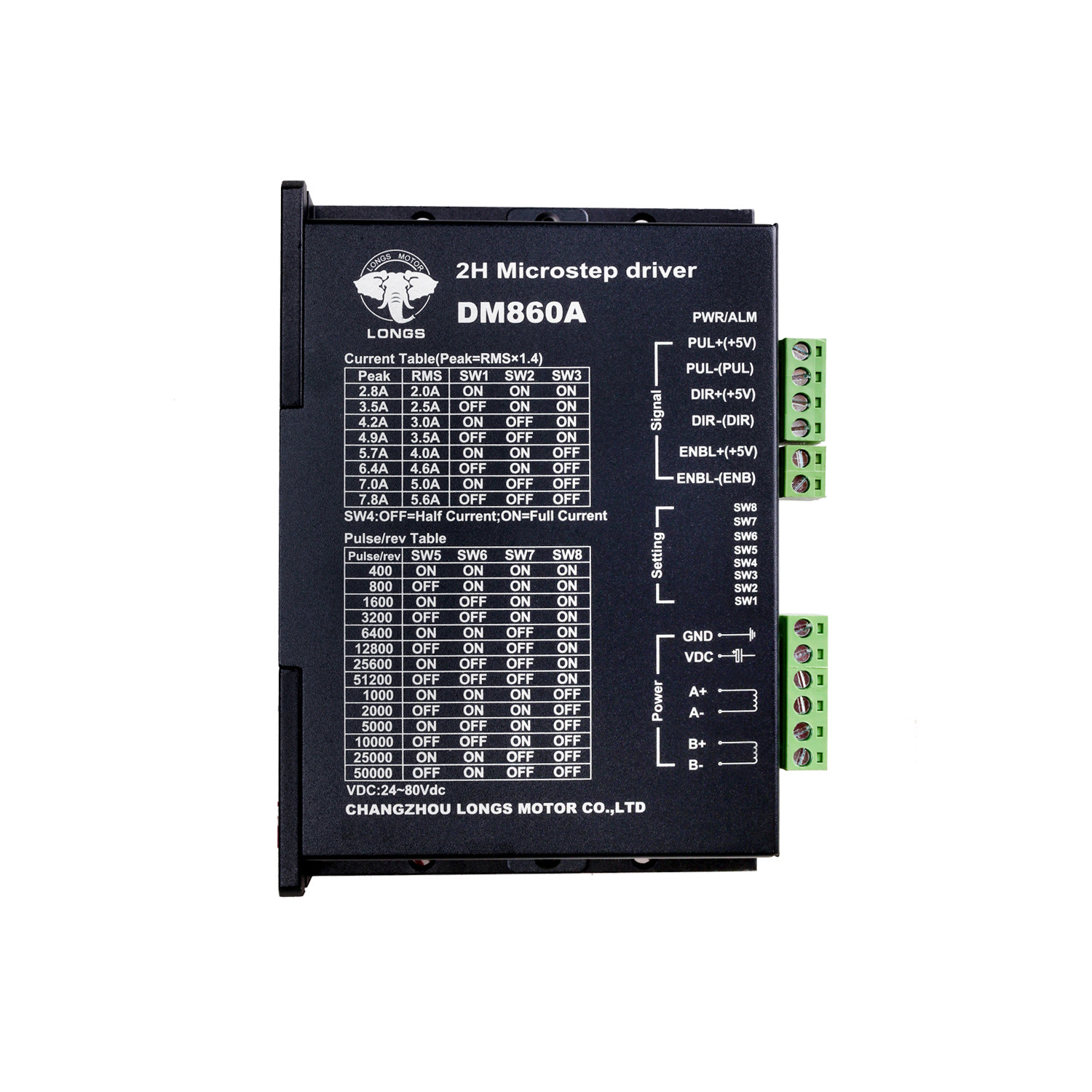 Promotion!!2/4 phase Nema34 Stepper Motor Driver DM860A 7.8A for Nema34/23