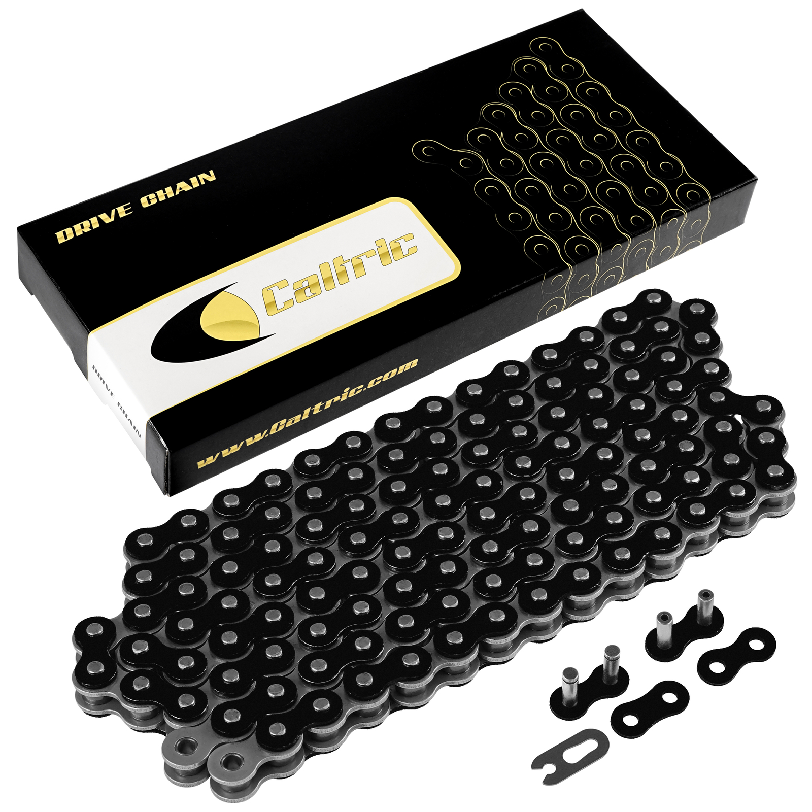 Black Drive Chain Bike | Motorcycle 530 x 120 530-Pitch 120-Links Non O-Ring