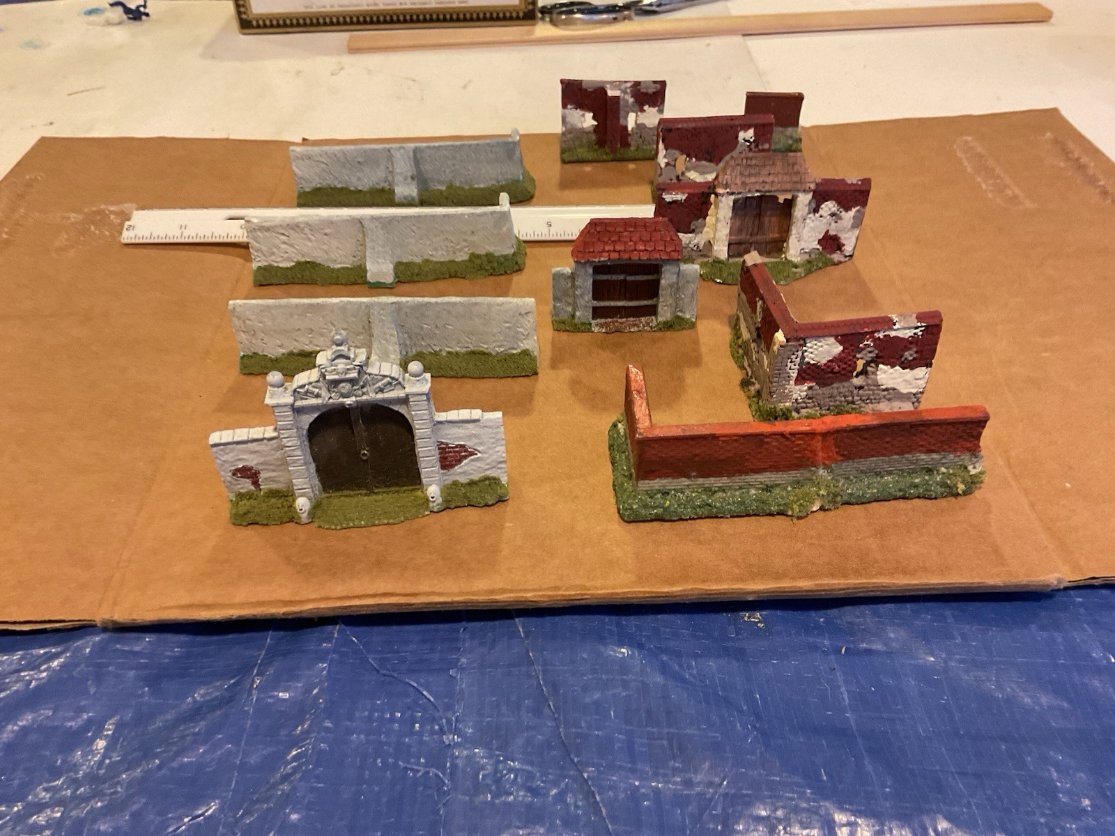 15mm Painted Wargaming Walls