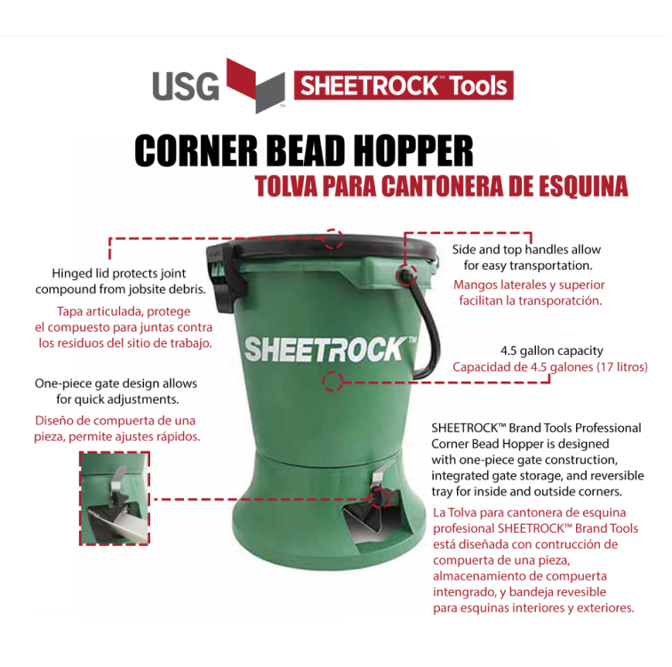 USG Sheetrock Corner Bead Hopper