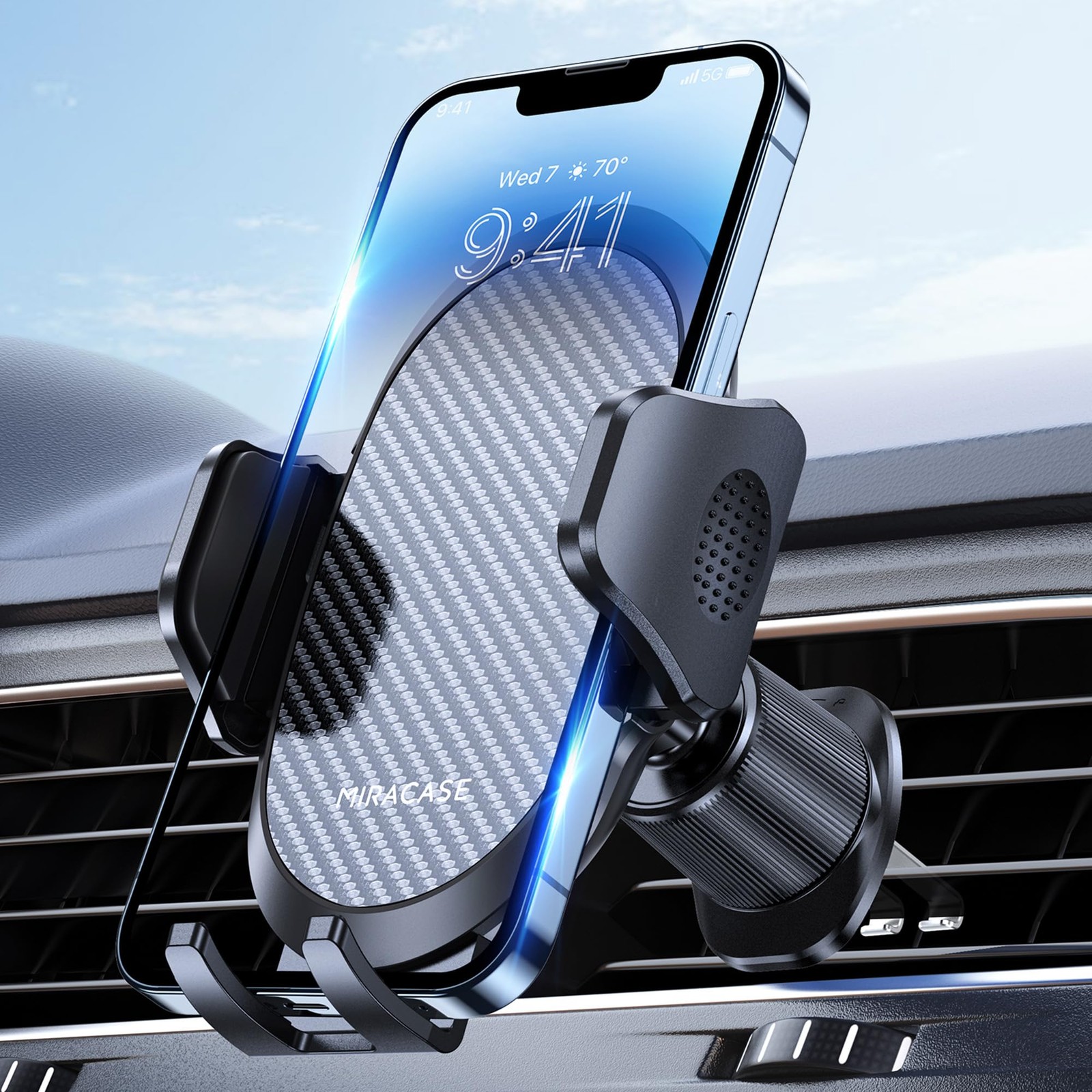 Miracase Phone Holders for Your Car with Metal Hook Clip Air Vent Cell Phone