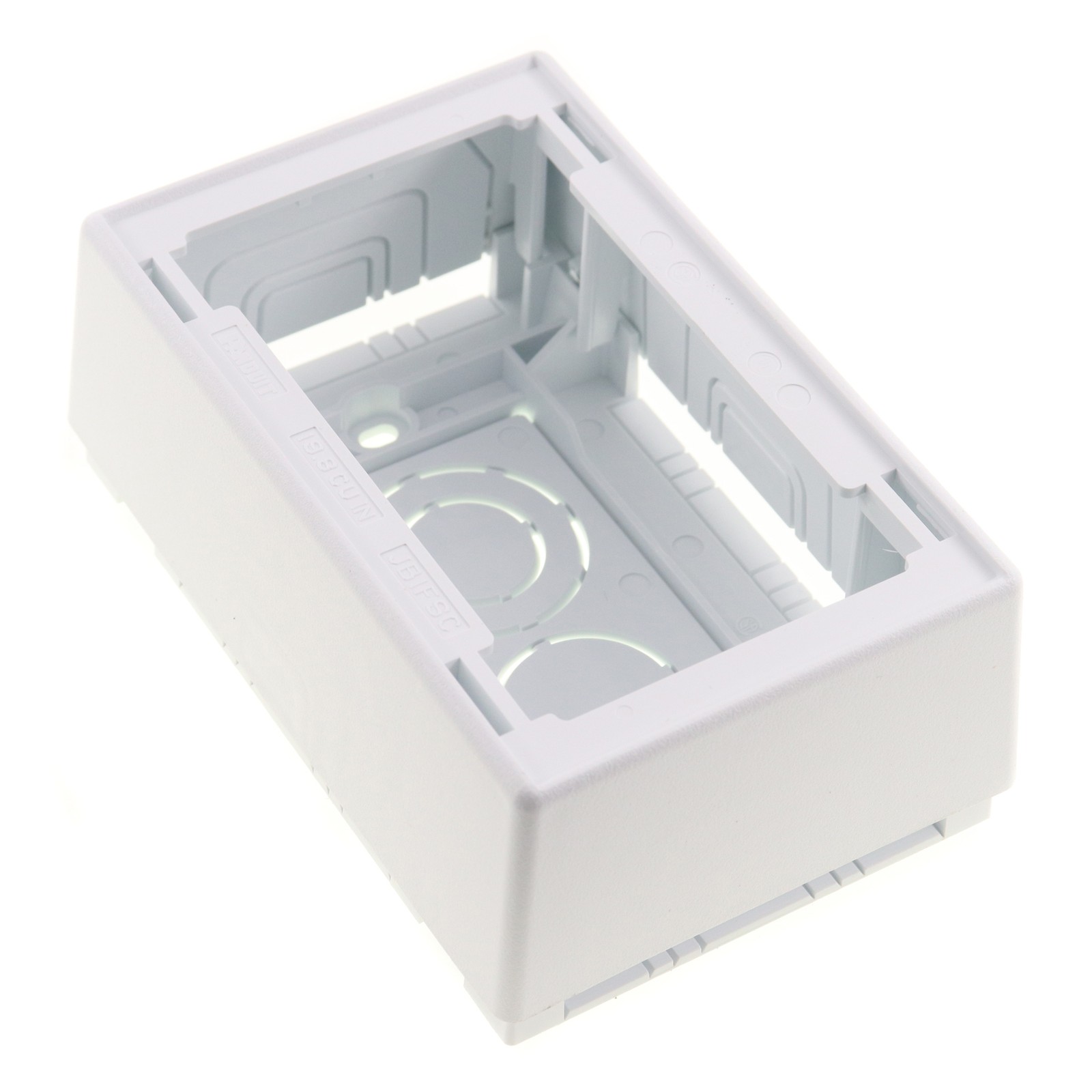 PANDUIT JB1FSWH-A SURFACE MOUNT PLASTIC SNAP-ON JUNCTION BOX, WHITE (10-PACK)