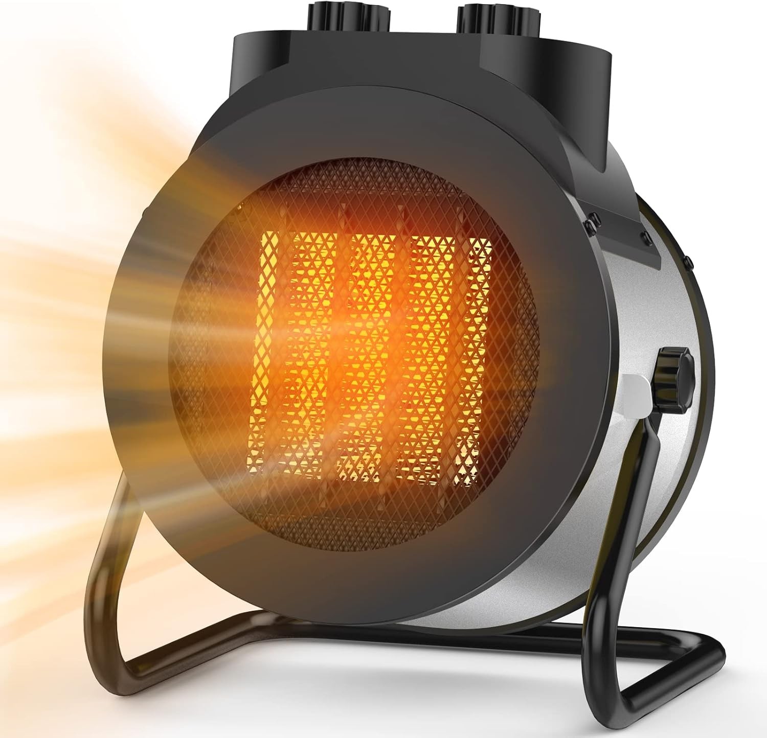 Electric Space Heater with 90°Adjustable Angle Fast Safety Heat Home 1500W