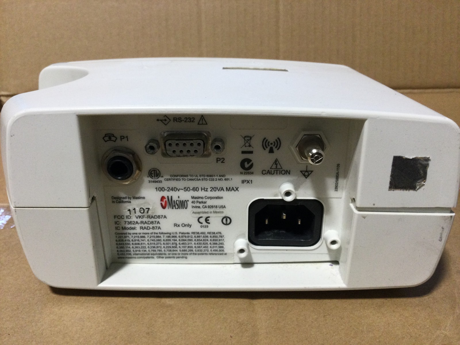 MASIMO RAD-87 PULSE OXIMETER