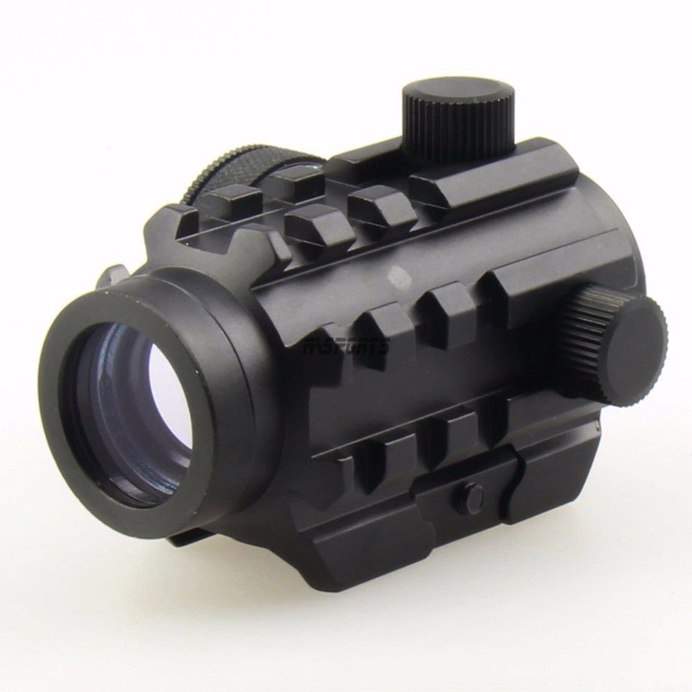 Red + Green Dot Reflex Sight Compact 1x20 Dual Illuminated /w 5-rail