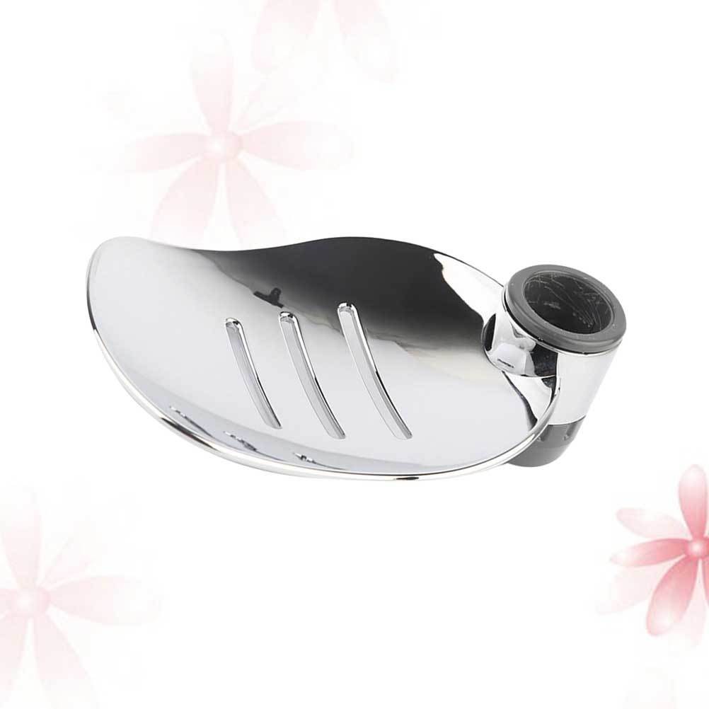 2Pcs Reusable Silver Soap Dish ABS Material Practical Soap Storage Rack