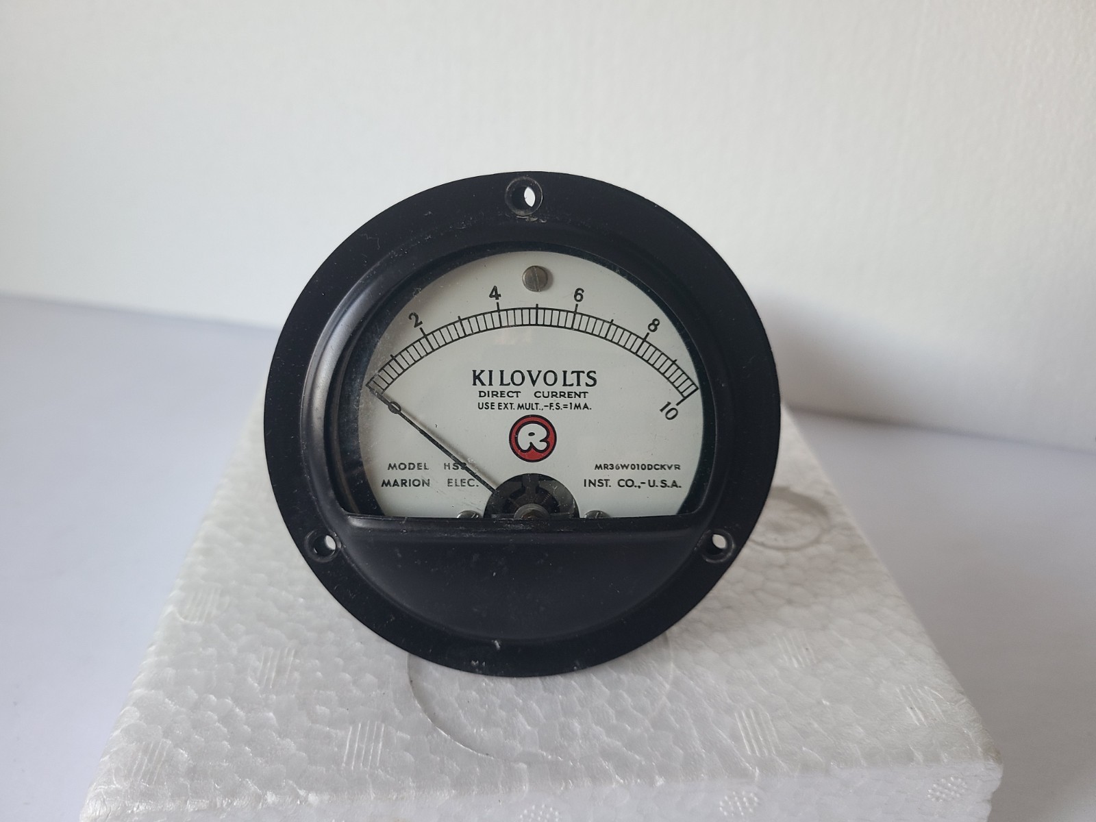 Vtg Marion Electric Kilovolts Direct Current Meter Gauge Model H53 USA