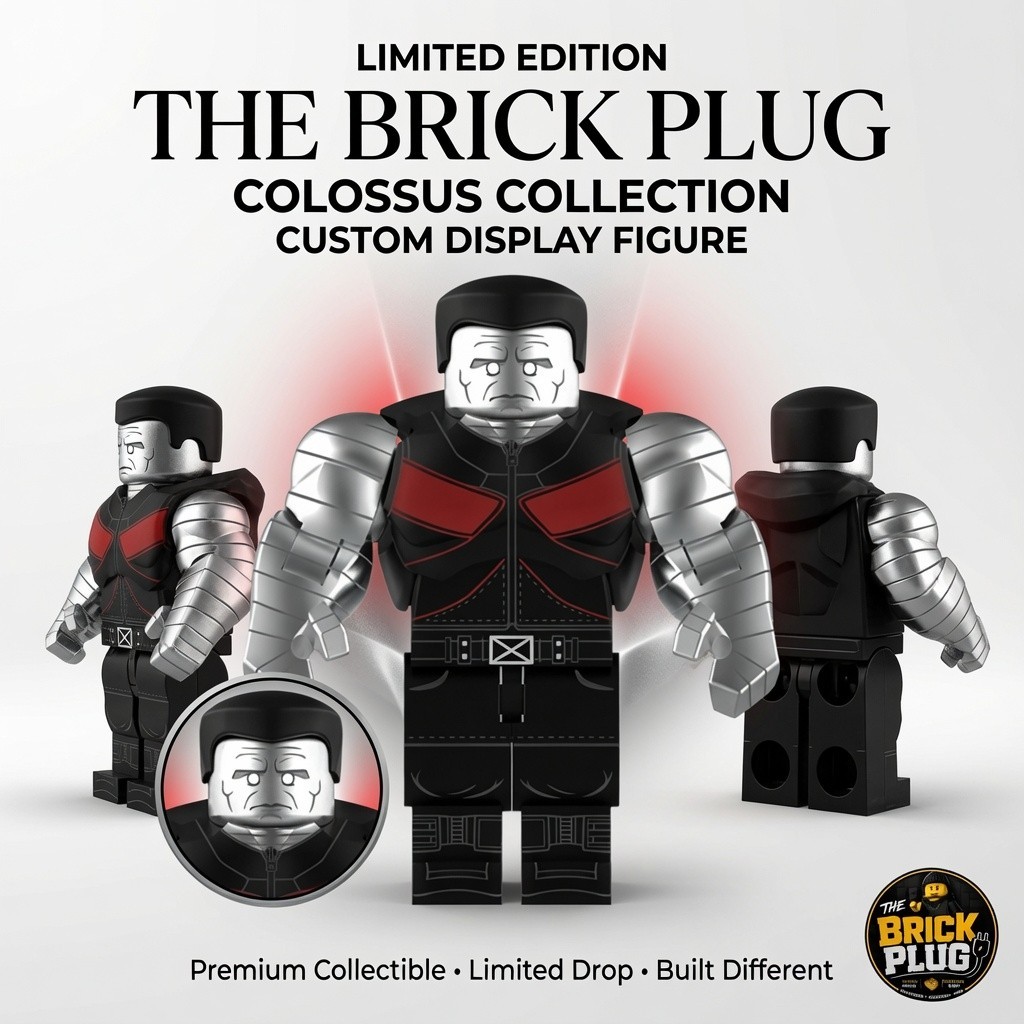 Custom Brick Figure – Colossus Inspired Collectible – 7cm