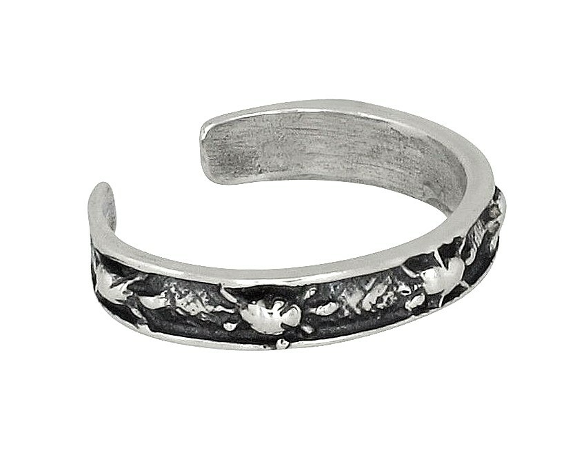 Sterling Silver .925 Multiple Turtles Toe Ring Adjustable Size | Made In USA
