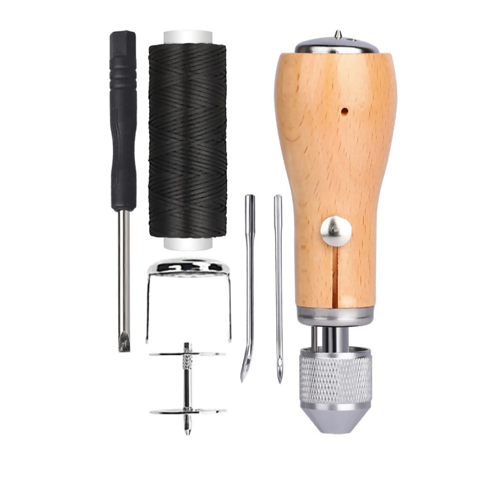 New Sewing Awl Tools Kit Leather Sail & Canvas Repair DIY Handmade Accessories E