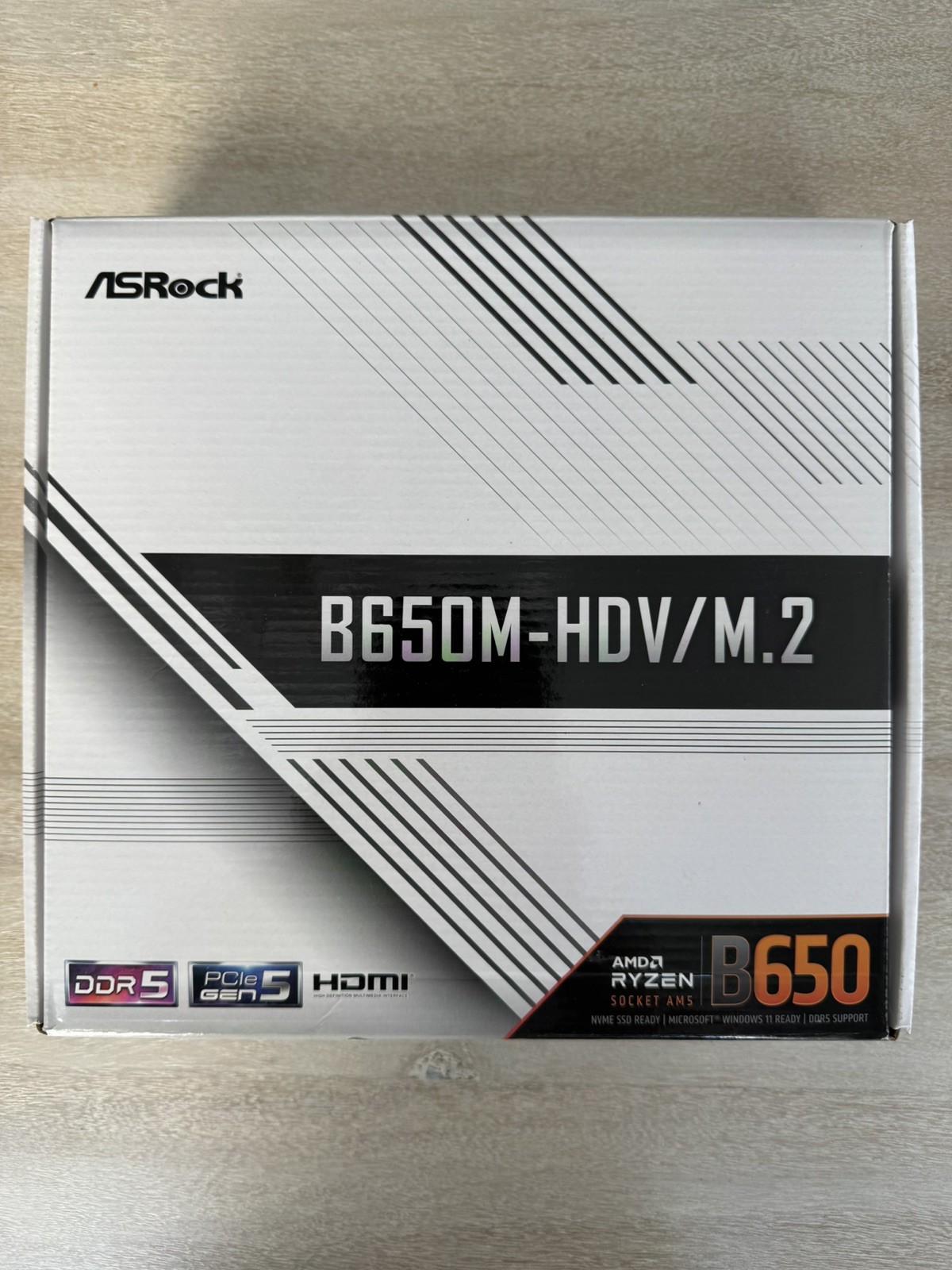 ASRock B650M-HDV/M.2 Socket AM5 Ryzen 7000 Micro ATX Motherboard