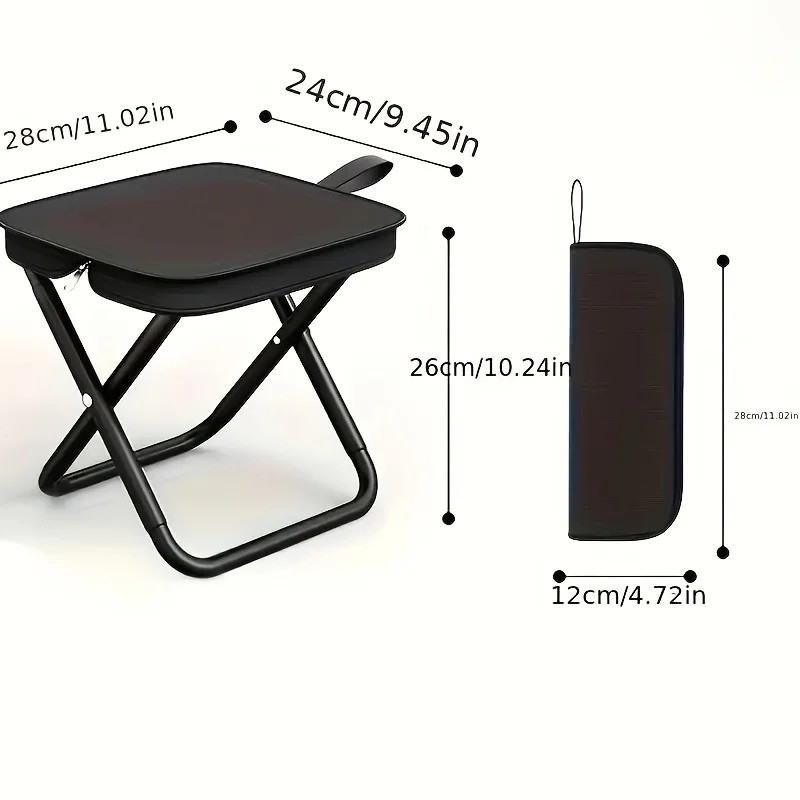 Portable Lightweight Folding Stool for Outdoor Activities and Events