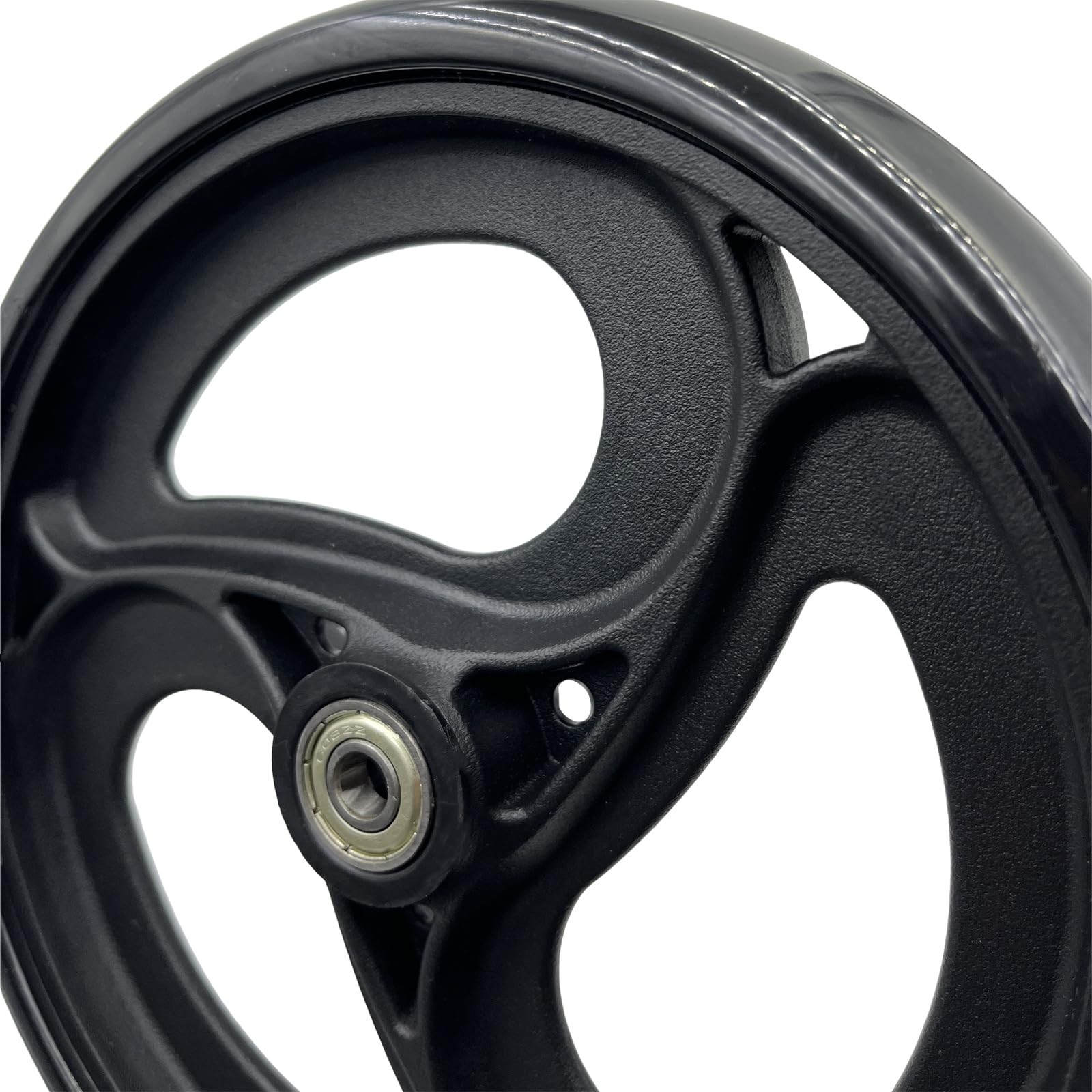 Yuqim 2 Pcs 8" Replacement Wheels for Rollator Walker & 8 Inch, Black