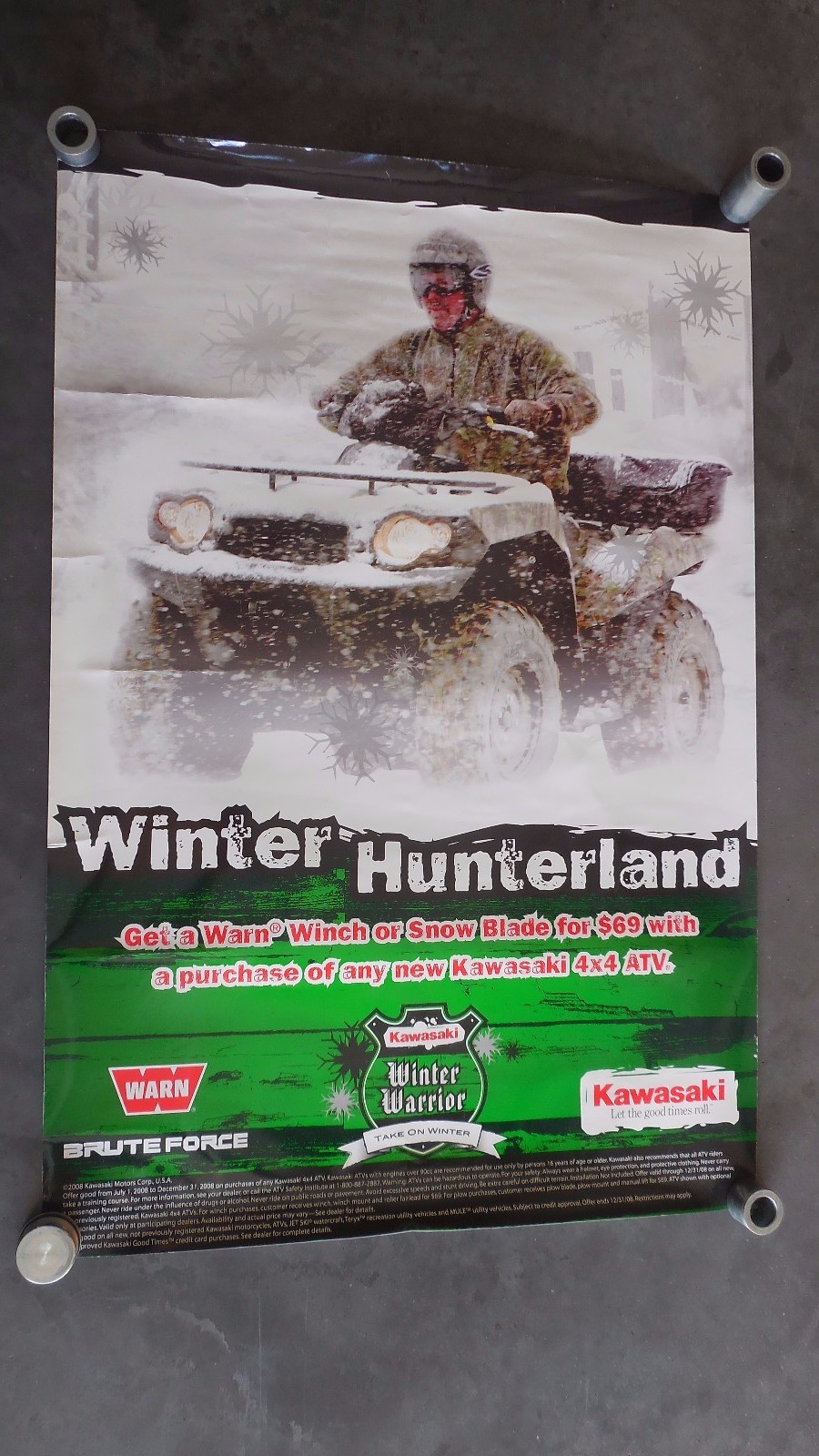 Kawasaki Brute Force Dealer Poster