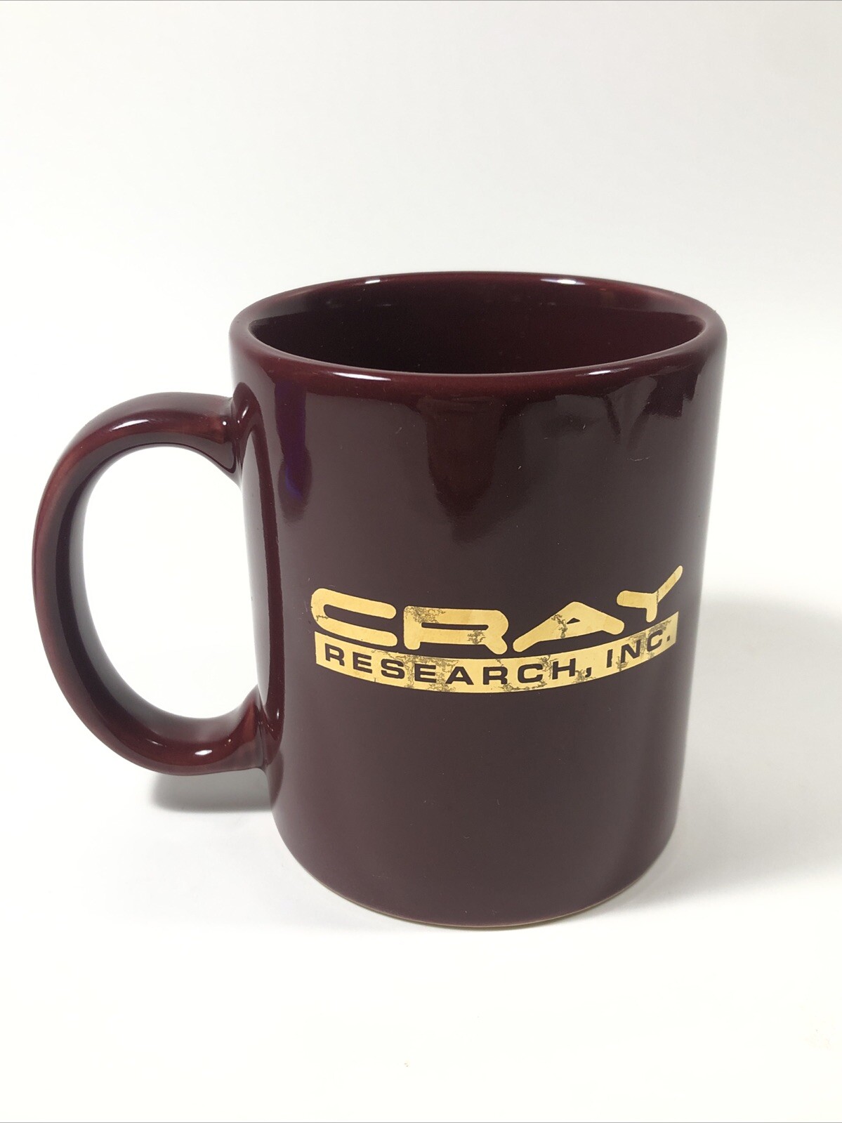 Cray Research Inc. Supercomputer Coffee Mug D Red Ceramic Recycling Award