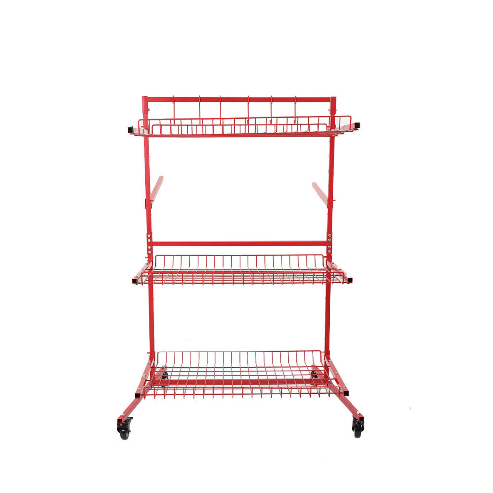 Parts Management Storage Rack Mobile Auto Body Rolling Parts Cart Body Shop Tool