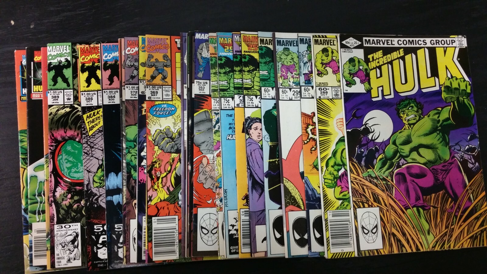 1982 MARVEL COMICS INCREDIBLE HULK VOL 2 & 3 #71-#627 MULTIPLE ISSUES/COVERS
