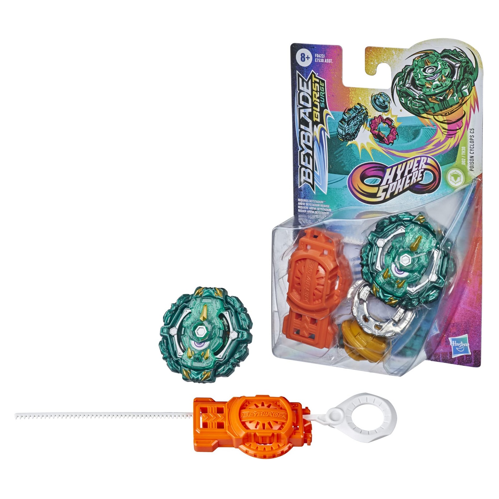 Bey Blade Burst Rise Hypersphere Poison Cyclops C5 Starter Pack - Defense Typ...