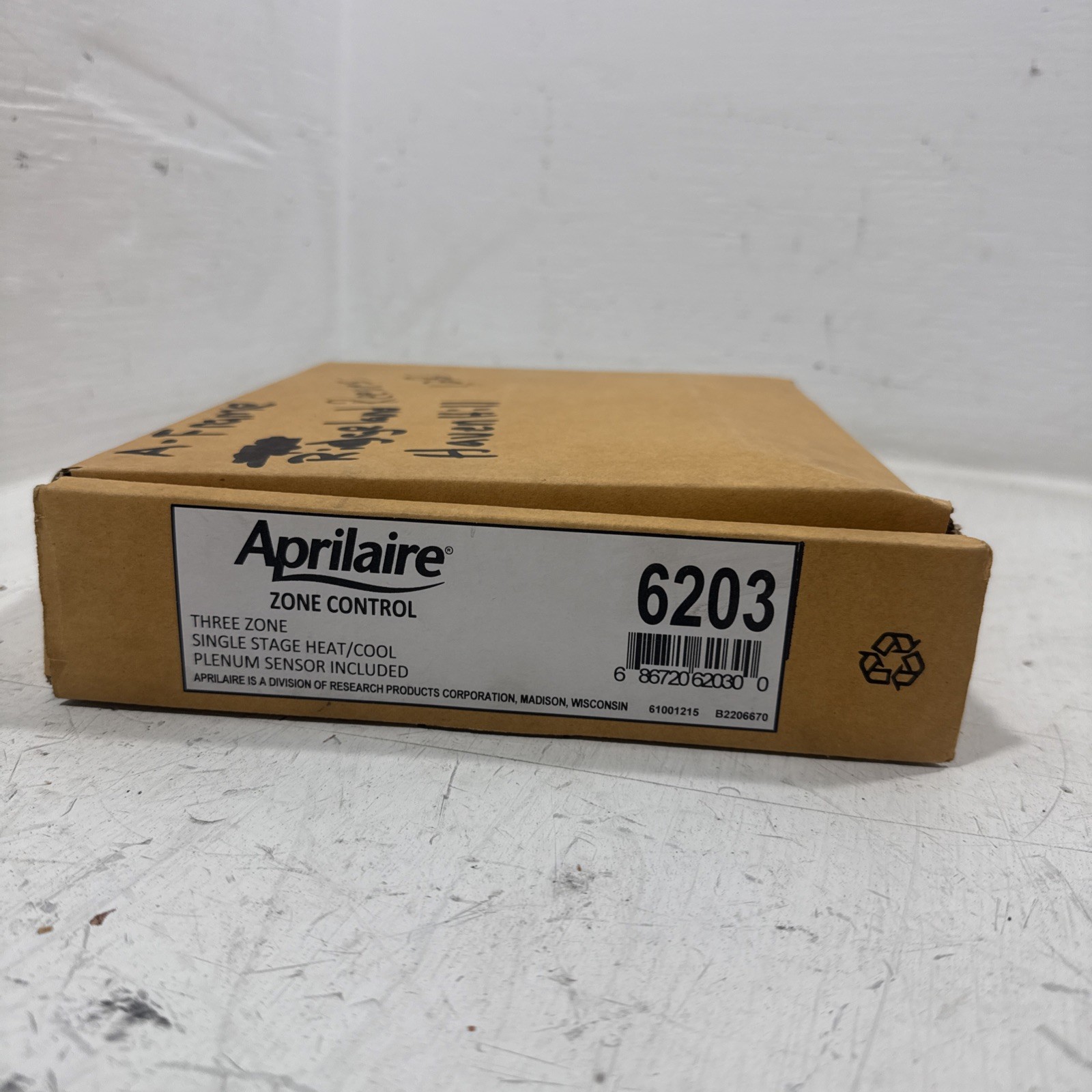 NEW Aprilaire 6203 1-Stage 3-Zone Control Panel APCA-D0005A3 w/ Plenum Sensor