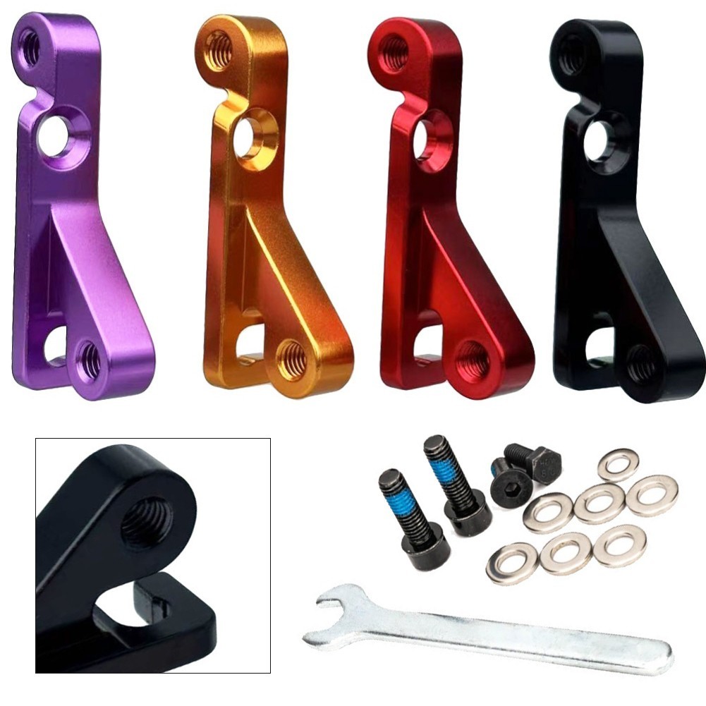 Sidemount to Flatmount Adapter for Hydraulic Disc Brake Caliper on Bicycles