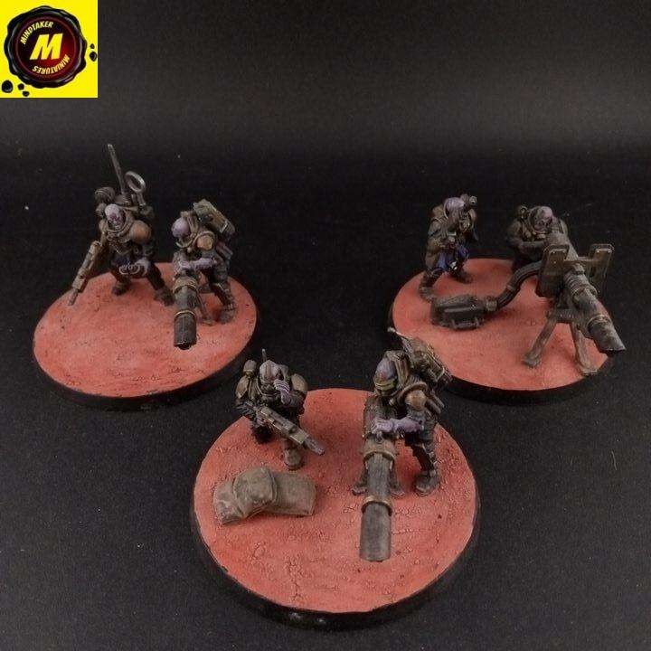 Brood Brothers Heavy Weapons Team (Lascannons) (Previous Sculpts) (x3) (Conve...