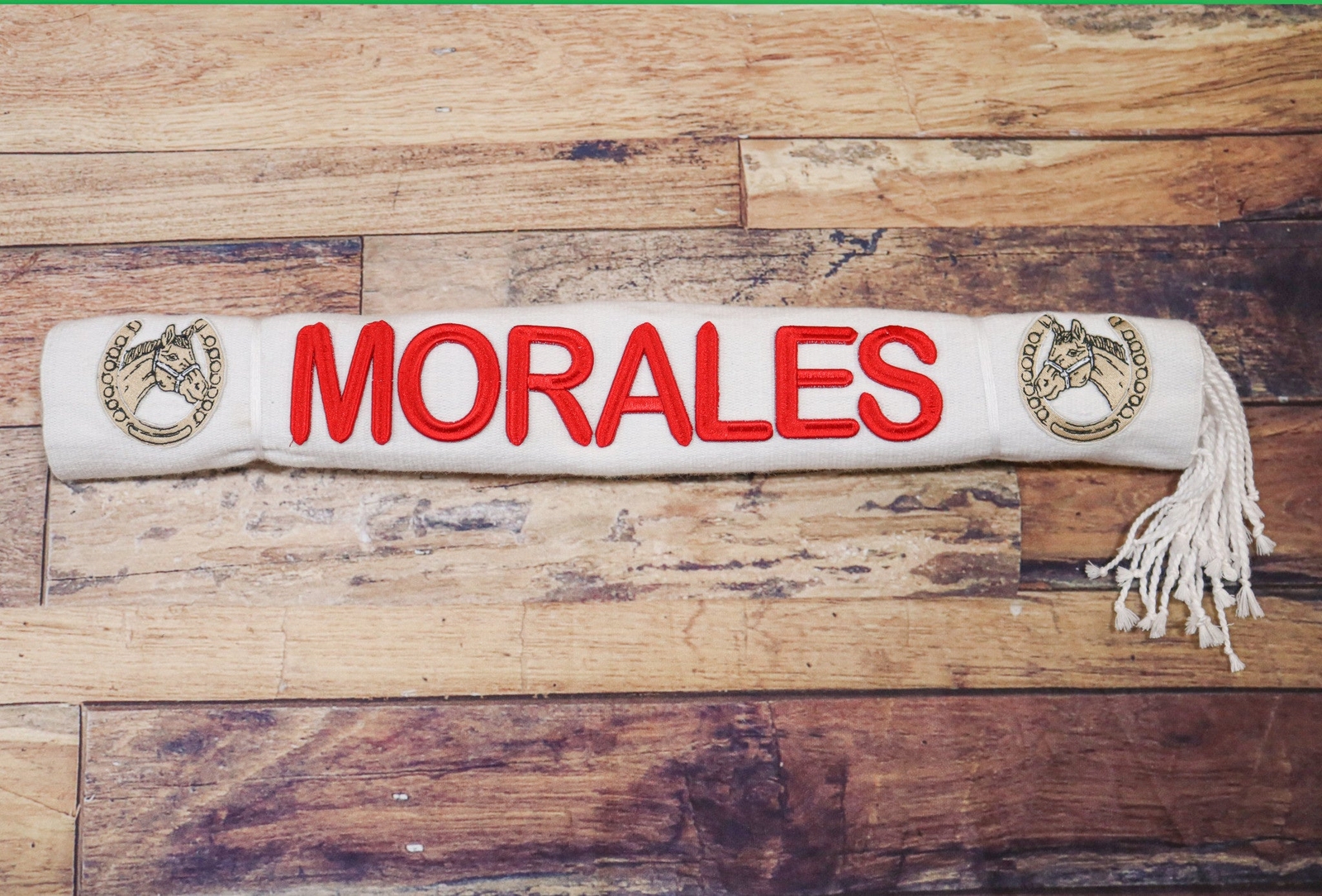 White Charro Saddle Morales Sarape Lienzo