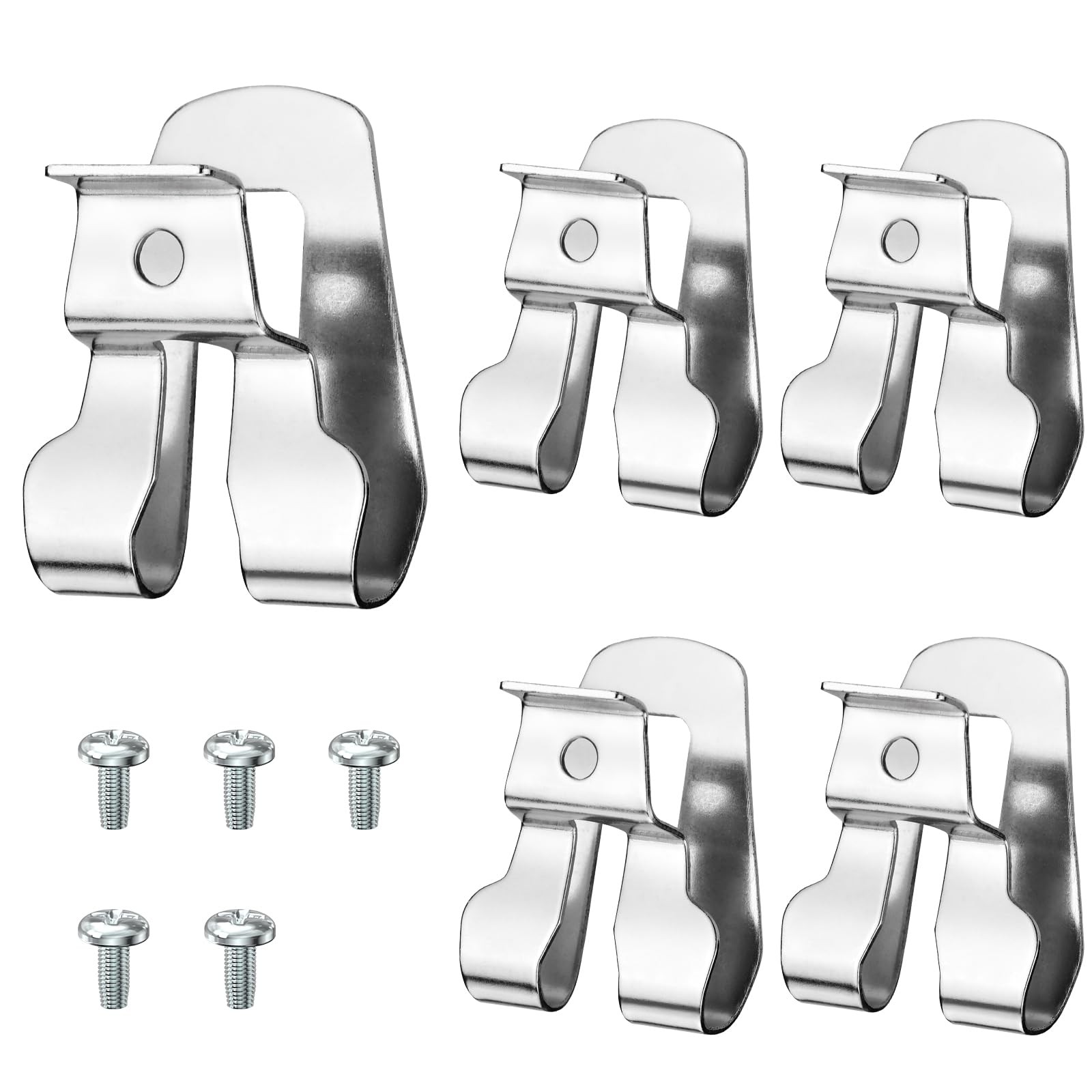 5 Pcs Belt Clip for Ryobi, Drill Ryobi and Ridgid 18 5 Pack, Silver