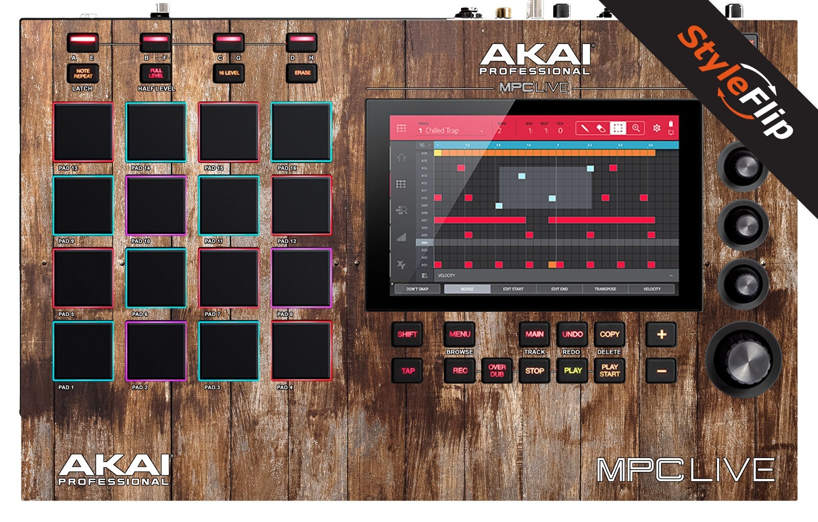 AKAI MPC Live Skin | Wood 1 | Protective Decal | StyleFlip Skins