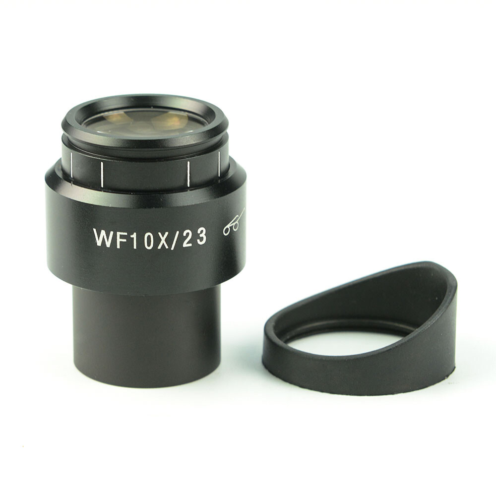 10X Microscope Eyepiece 30mm High Eyepoint Ocular Diopter Adjustable Wide Field