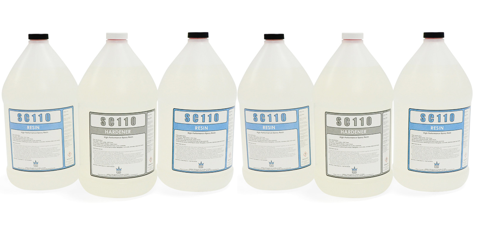 TABLE TOP EPOXY 6 GALLON KIT * CLEAR * UV RESISTANT * NON-TOXIC * BAR TOP * WOOD