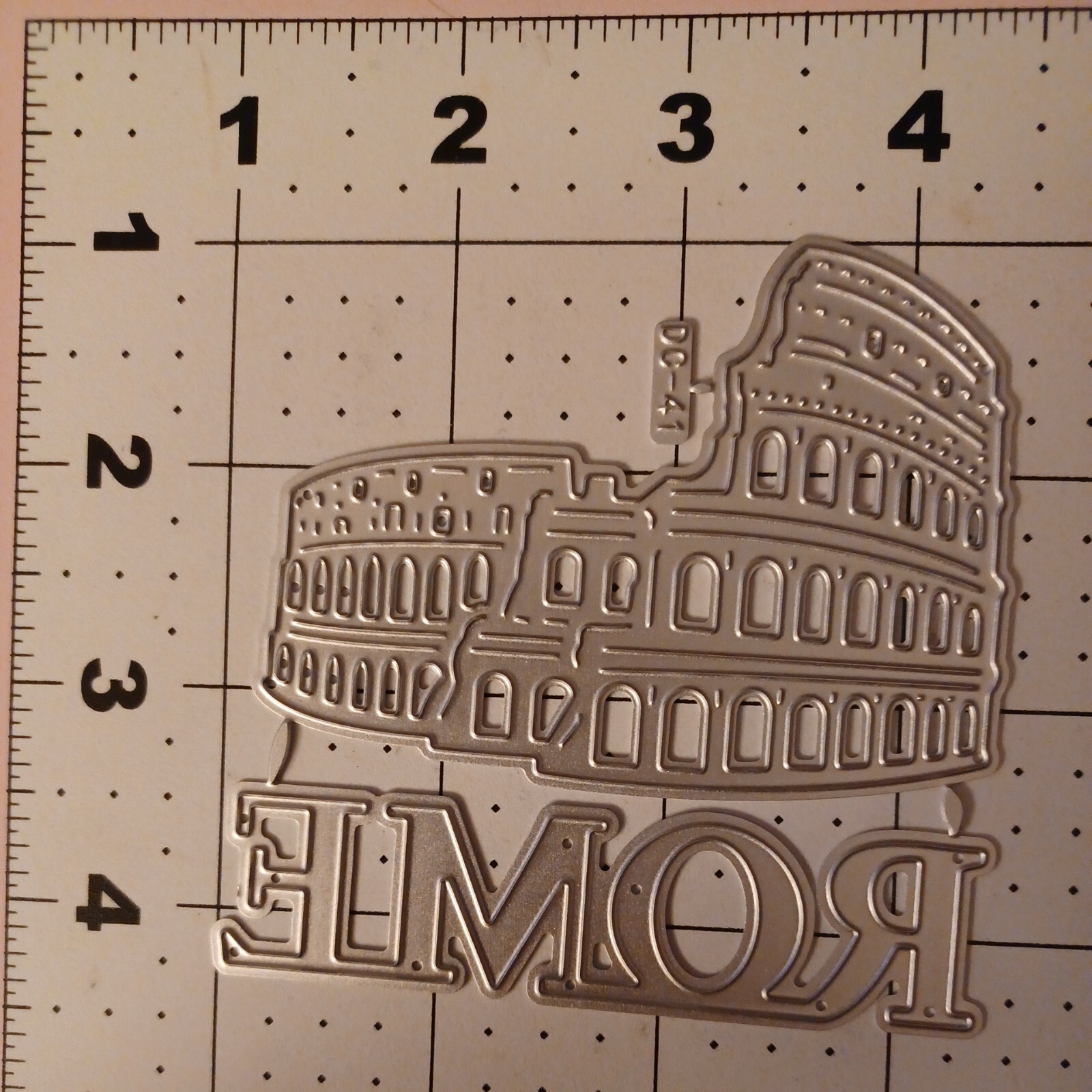 Universal Thin Metal Die Cut Tool Rome Italy Coloseum Arena Death gladiator tour