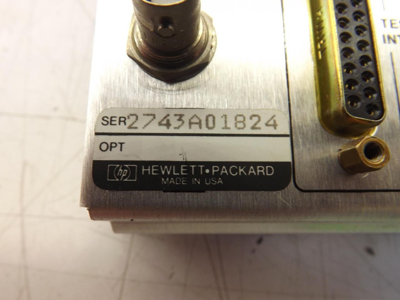 HP HEWLETT PACKARD 2743A01824 INPUT ASSEMBLY T42459