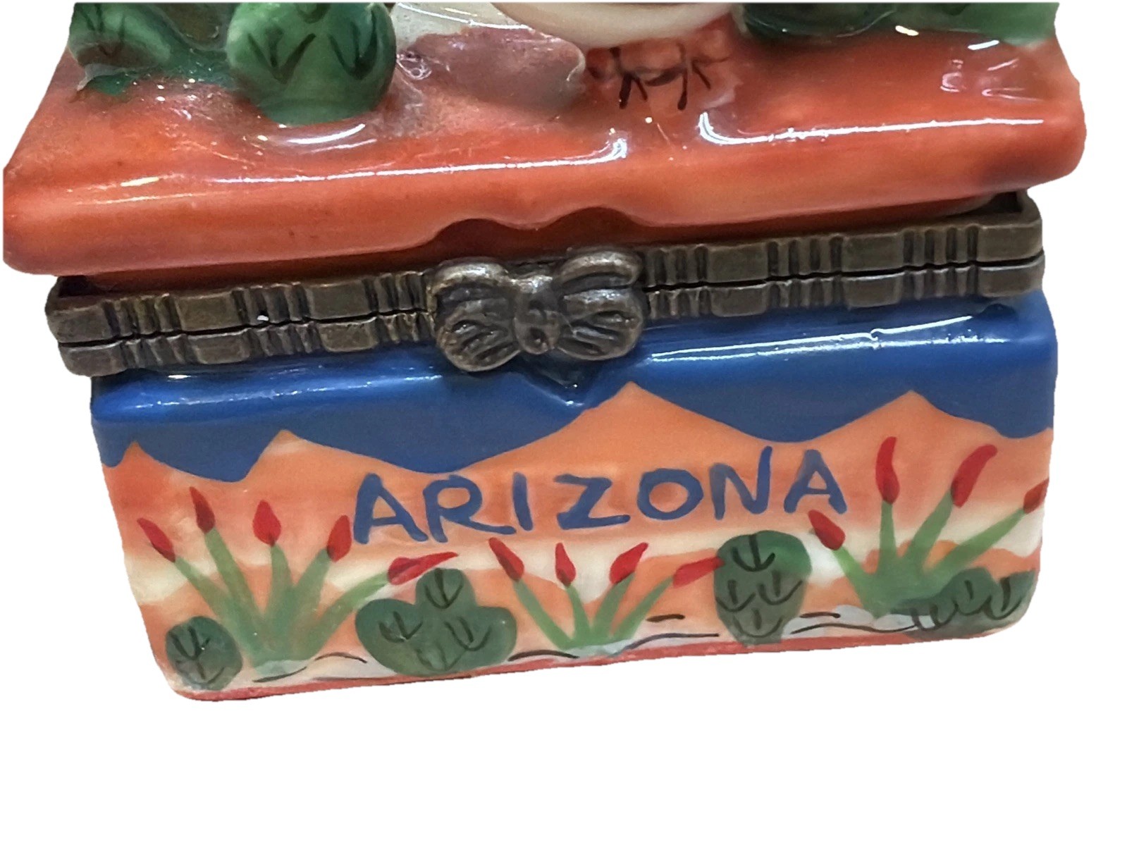 “Arizona” Ceramic Multicolored Trinket Box PO