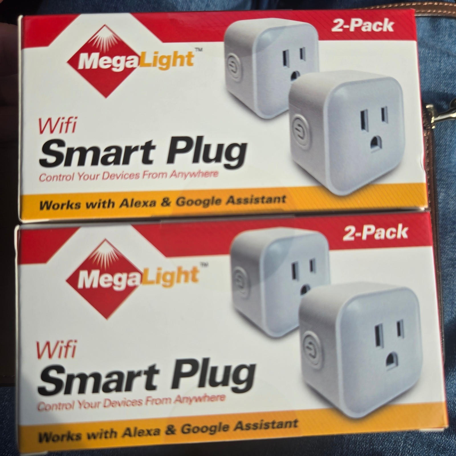 MegaLight Wifi Smart Plug 2x 2-Pack White Alexa Google Assistant TUYA NWB sealed