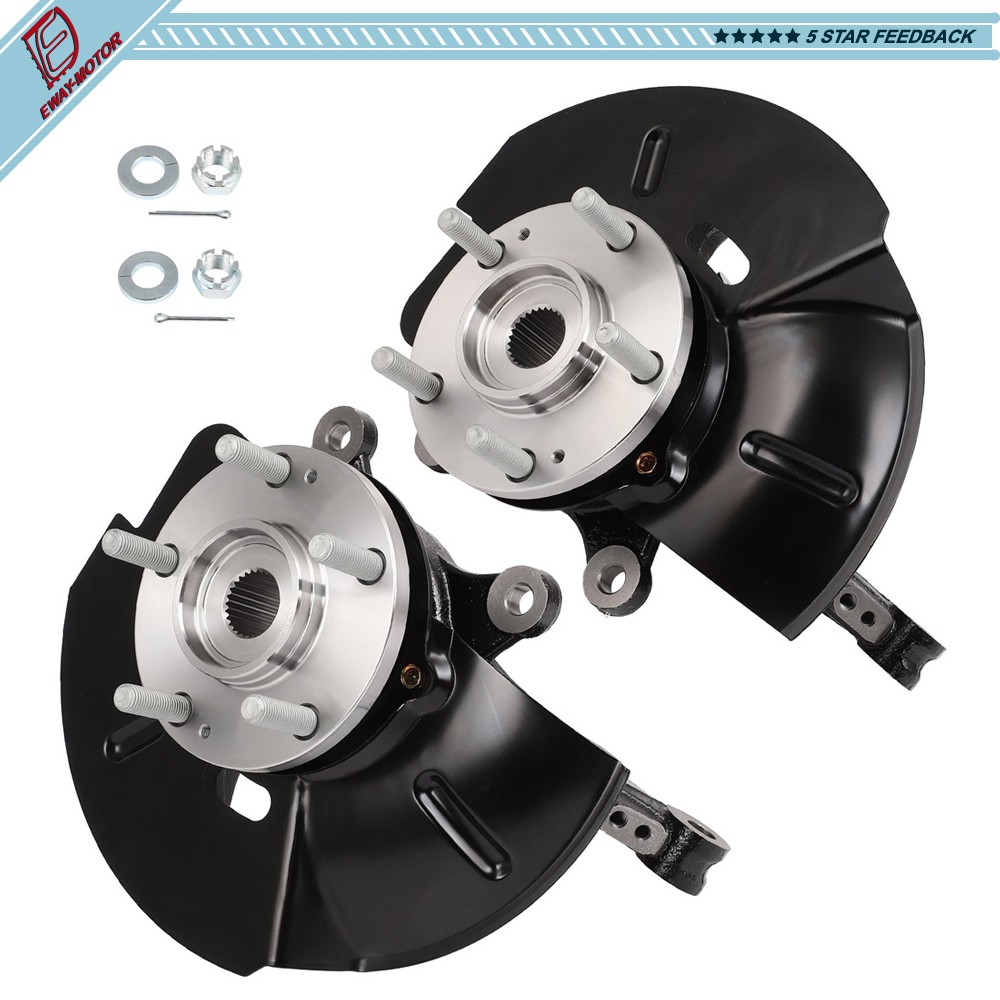 2x Steering Knuckle Assembly For Hyundai Tucson 10-13 Kia Sportage Front LH & RH