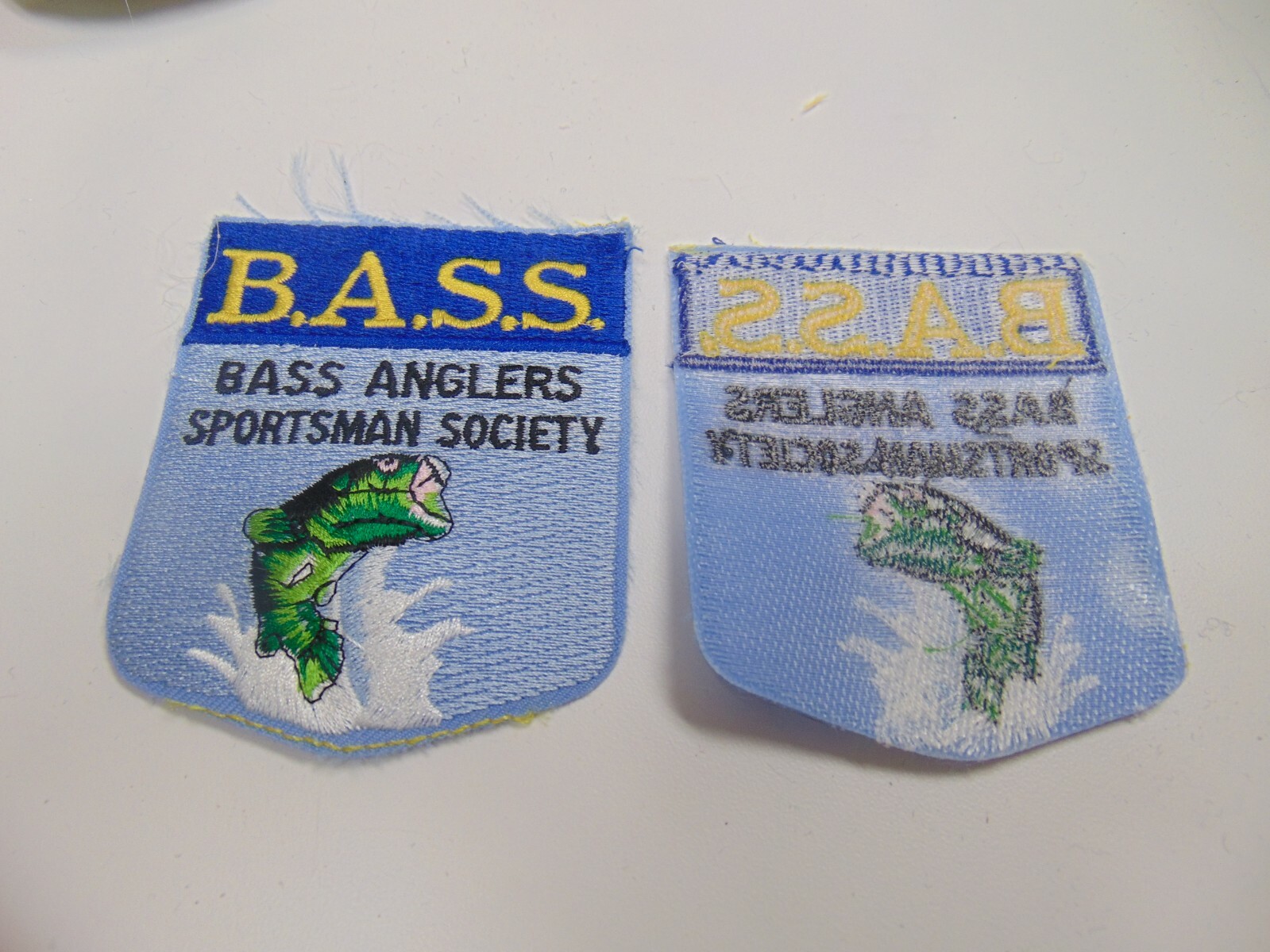 PATCH SEW ON OLDER B.A.S.S. BASS ANGLERS SPORTSMAN SOCIETY
