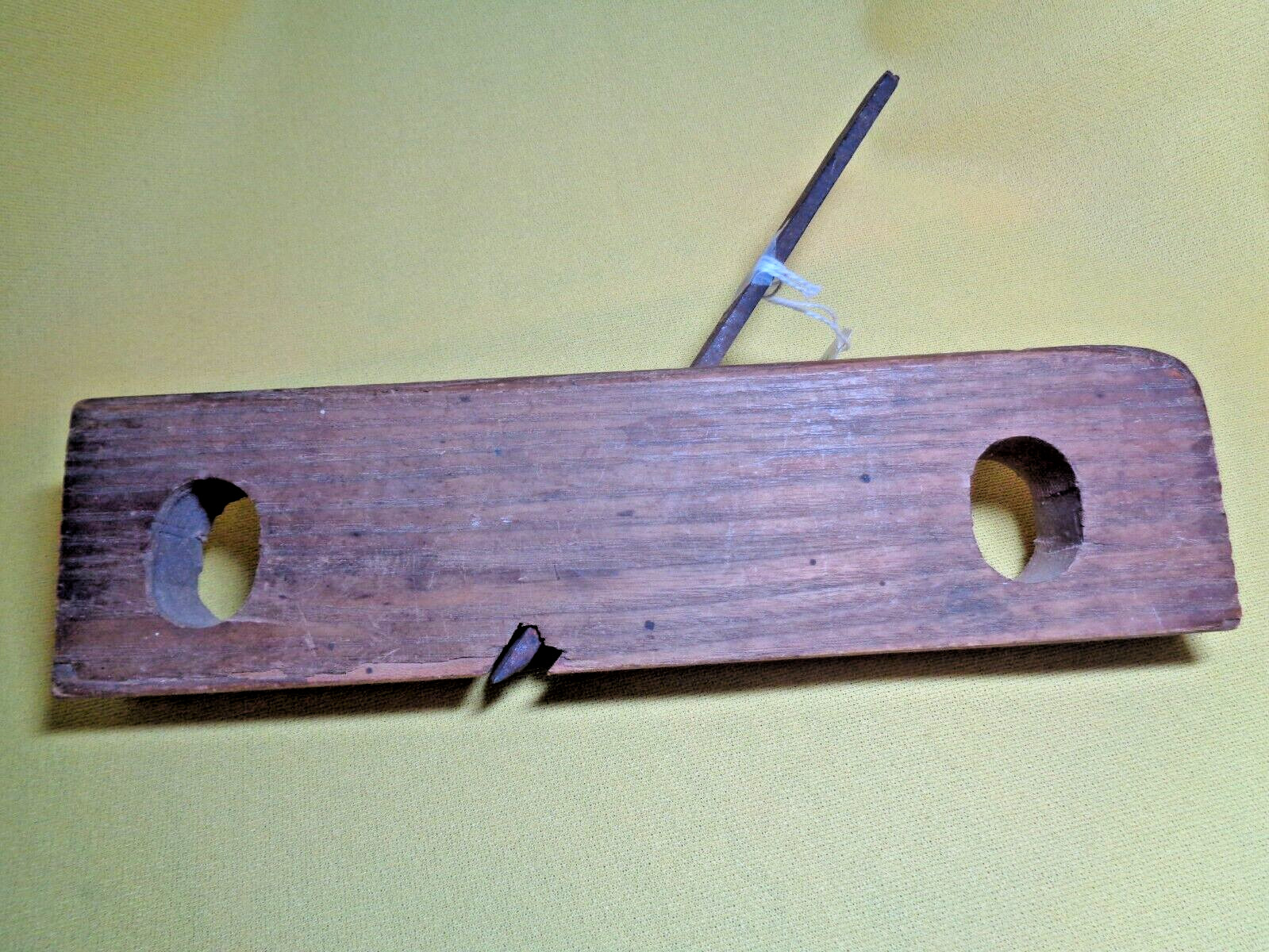 Antique Primitive Wooden Block Planar
