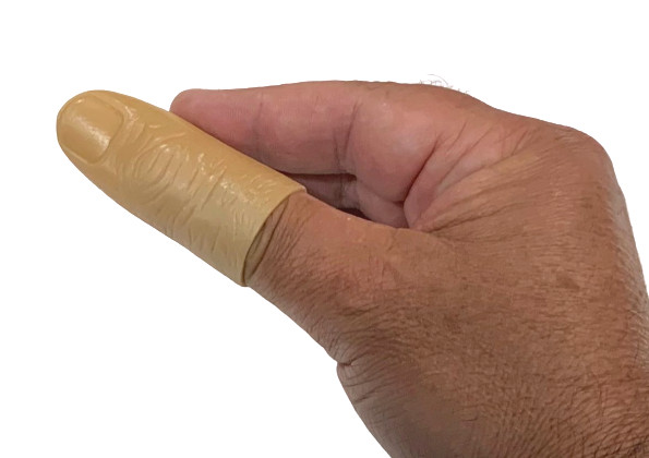 PLASTIC XL LONG THUMB TIP Large Hard Magician Close Up Finger Silk Vanish Appear