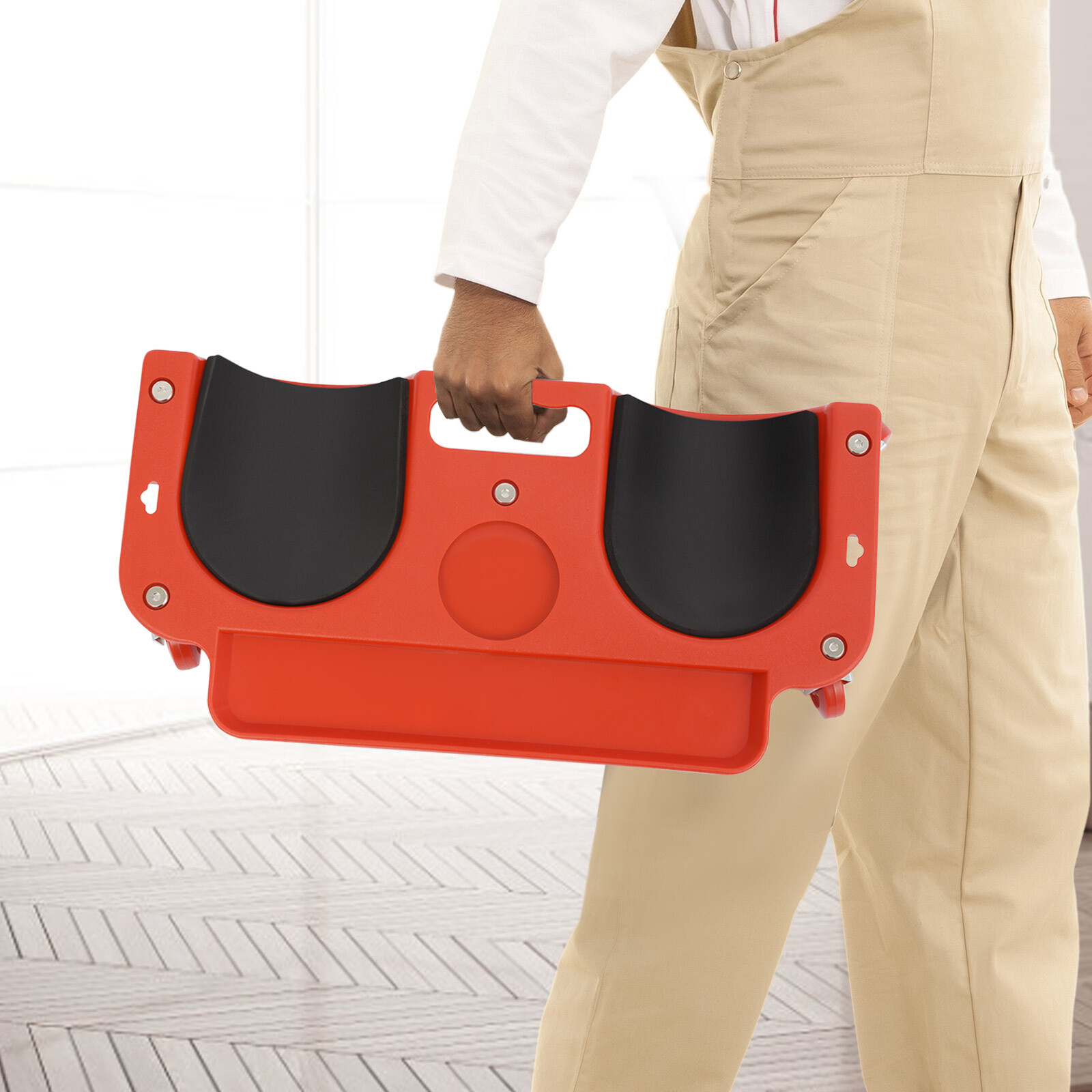 Rolling Knee Pads With Wheels Creeper Used for Tile Work Floor Construction Tool
