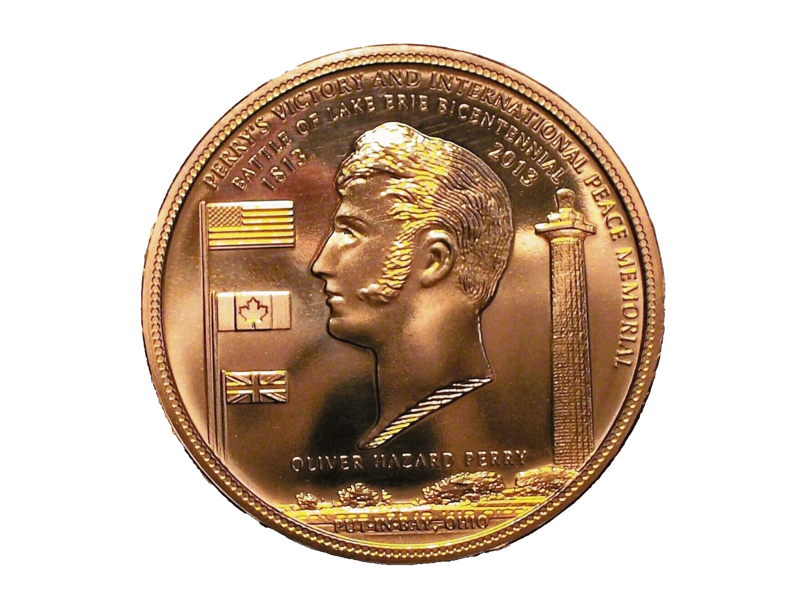 Daniel Carr - 1813-2013 Battle of Lake Erie Bicentennial Medal, Copper