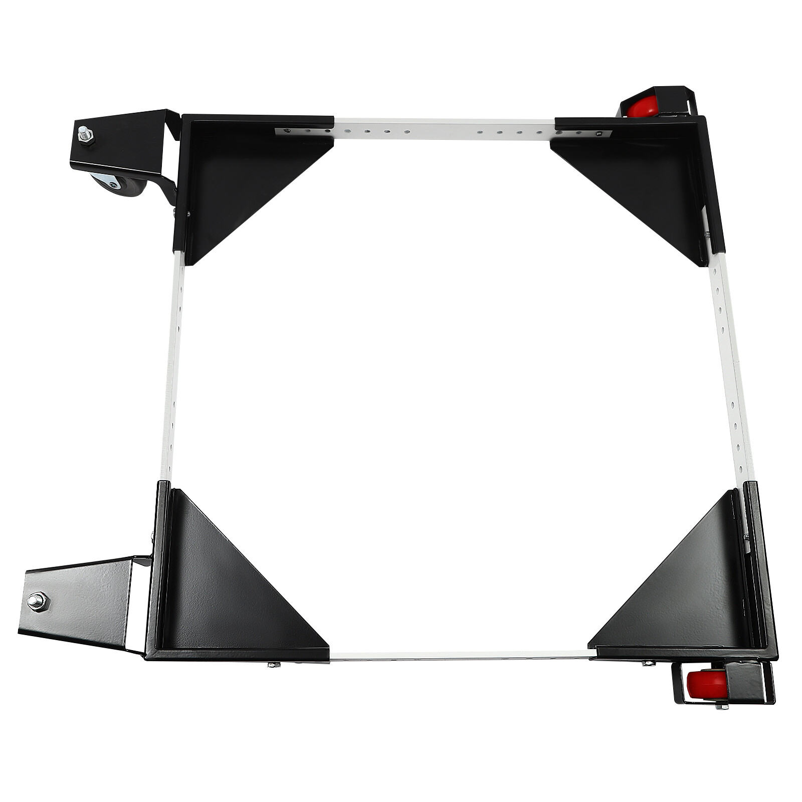 600lbs Adjustable Mobile Base Heavy Duty Rectangular Mobile Base w/ Wheels