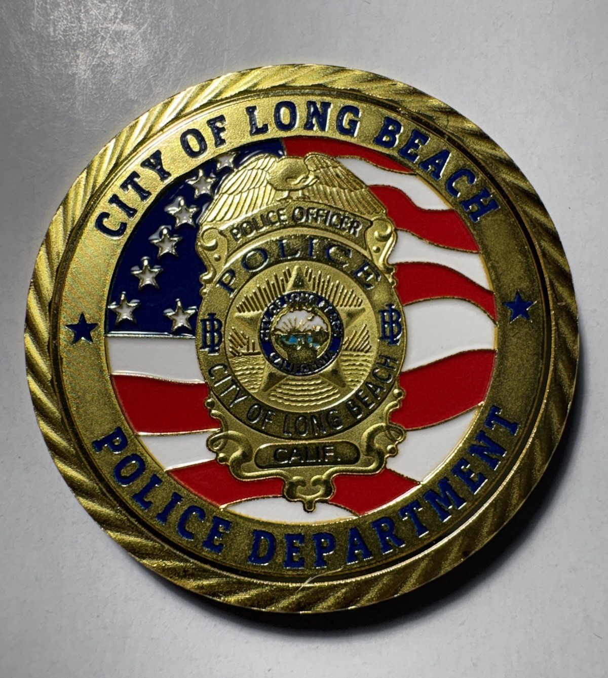 Long Beach Police Challenge Coin