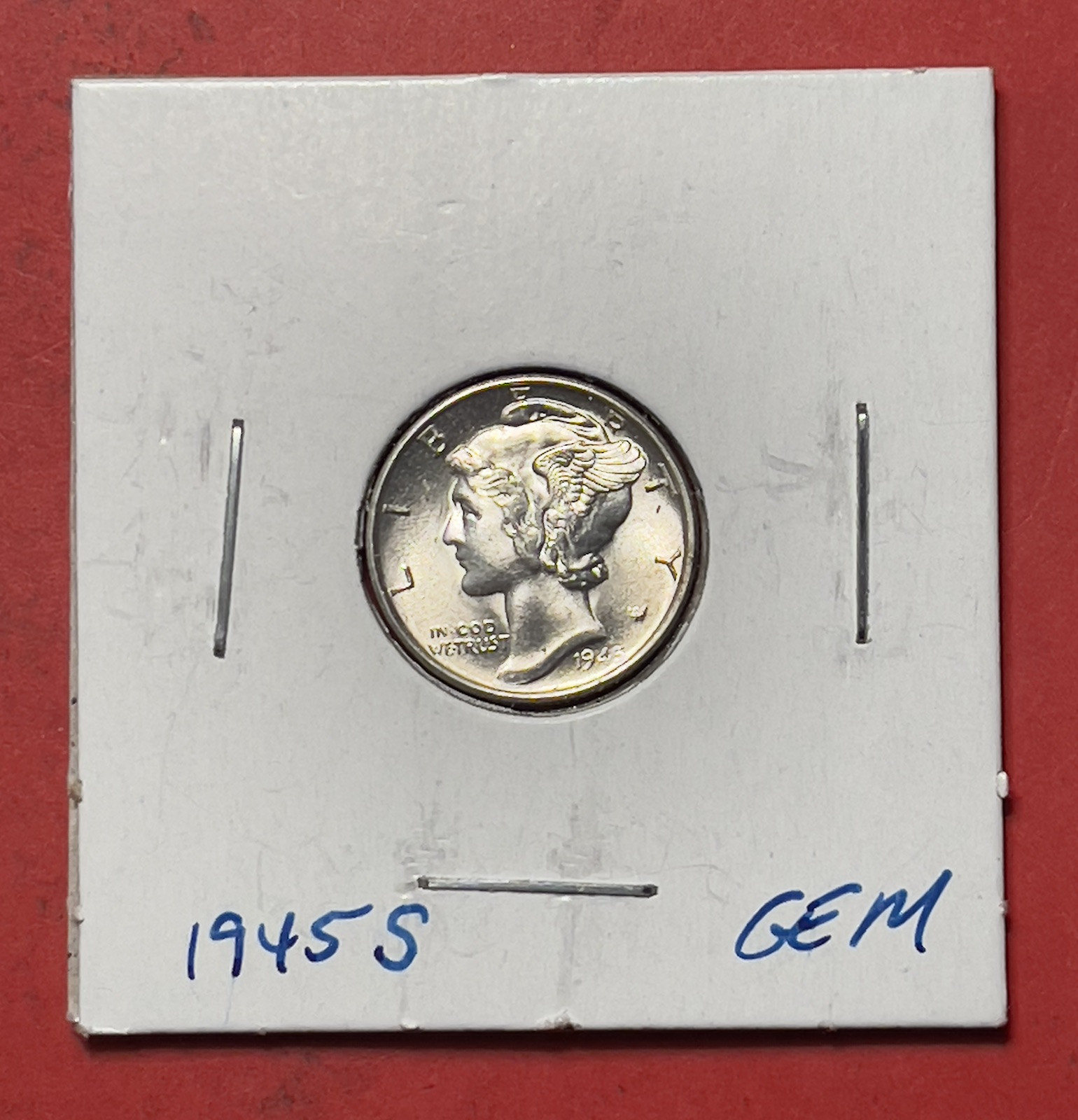 1945 S Mercury Silver Dime, Choice to Gem Uncirculated.