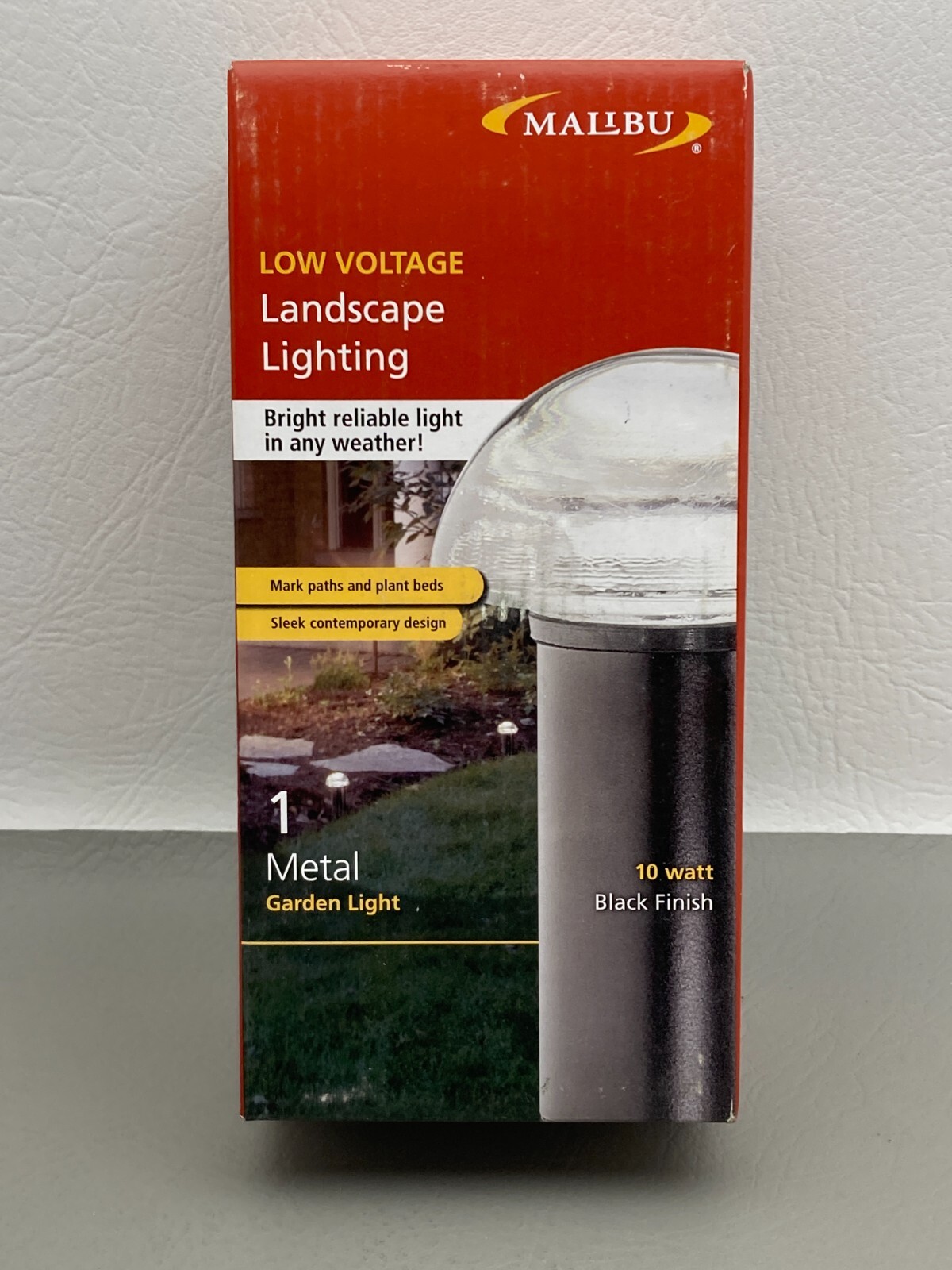 MALIBU 10W Low Voltage Outdoor MUSHROOM Light Metal Glass Top CL711 8301-9301-01