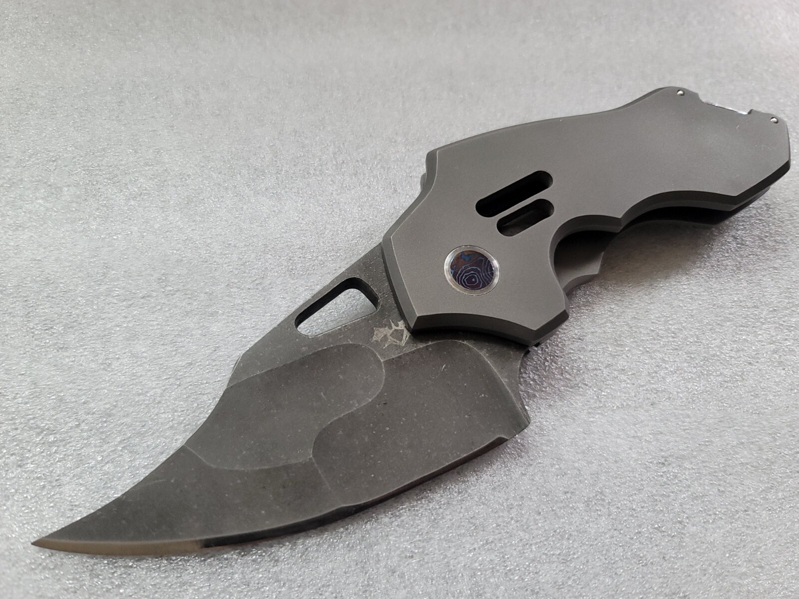Sharknivco Knives El Diablo, Edison Barajas 1 Of 1, Inception Grind, 3V, Mokuti