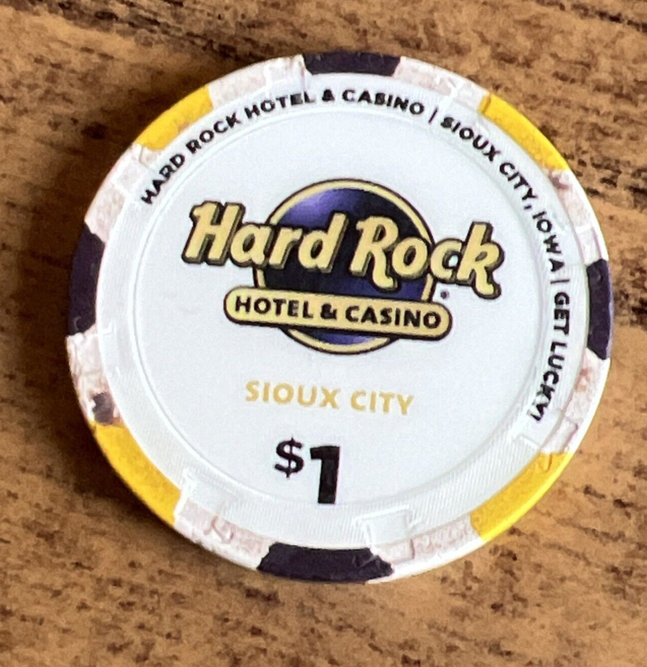 Hard Rock Casino & Hotel - Sioux City Iowa - $1 Casino Chip