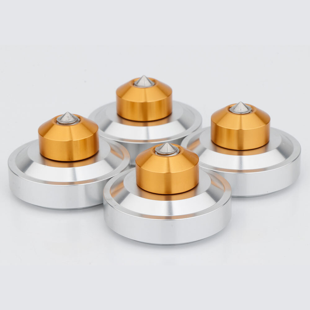 8/4/2 pcs Speaker Feet 44x26mm Aluminum Audio Isolation Amplifier Spike Base
