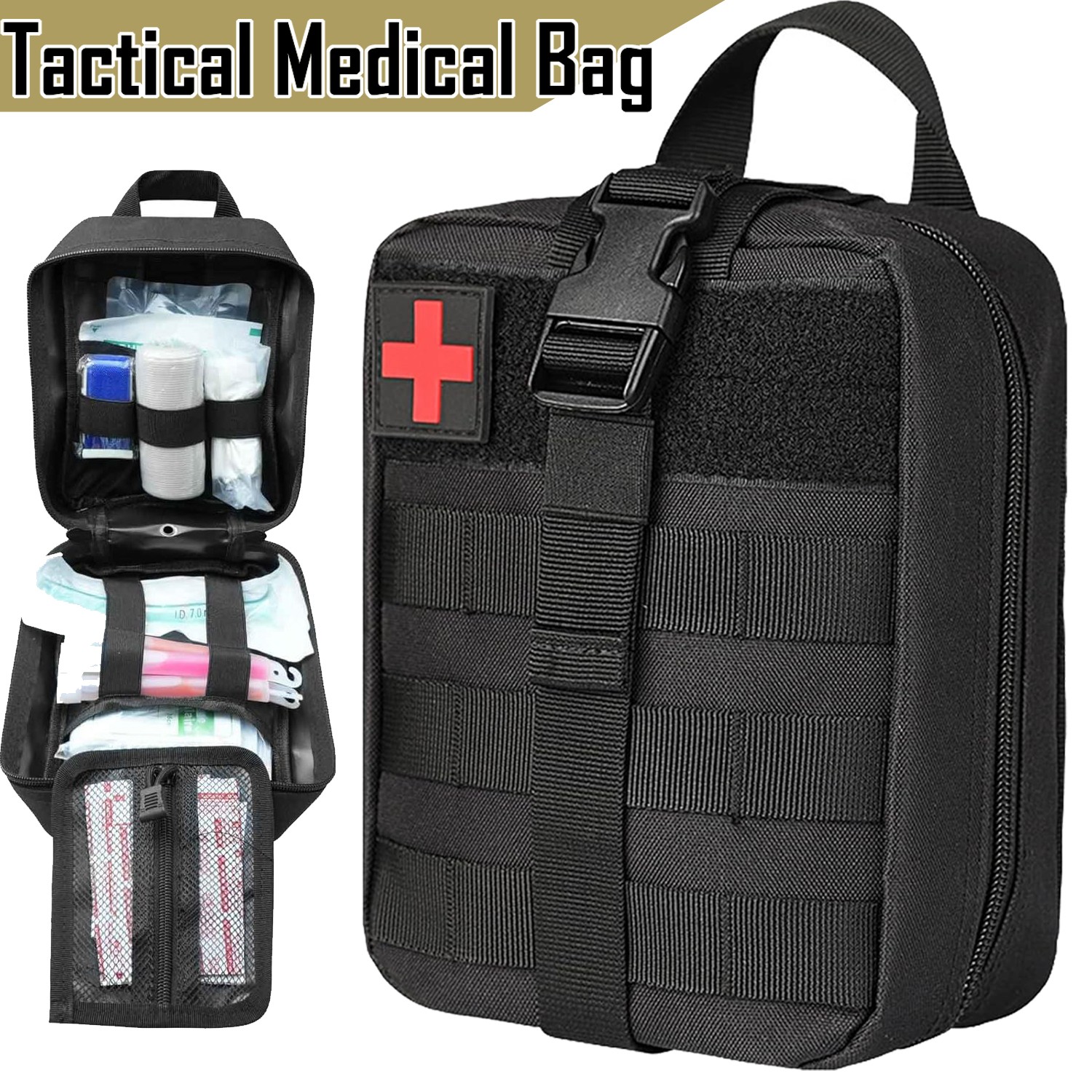 First Aid Trauma Kit Medical Pouch Survival Military Tactical Gear Molle BagEMT