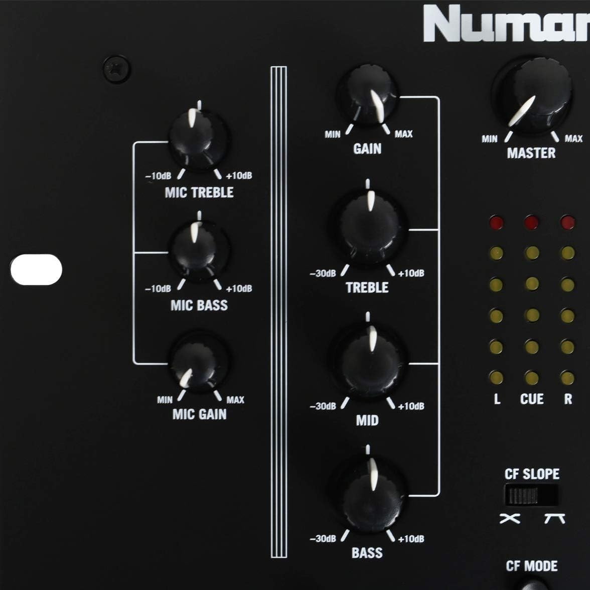 Professional 2-Channel DJ Mixer with EQ and Mic Input